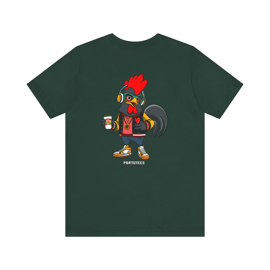 Hipster Rooster Graphic Tee, Fun Unisex Short Sleeve T-Shirt, Quirky Gift, Animal Lover Apparel, Casual Everyday Wear, Gift for Him/Her