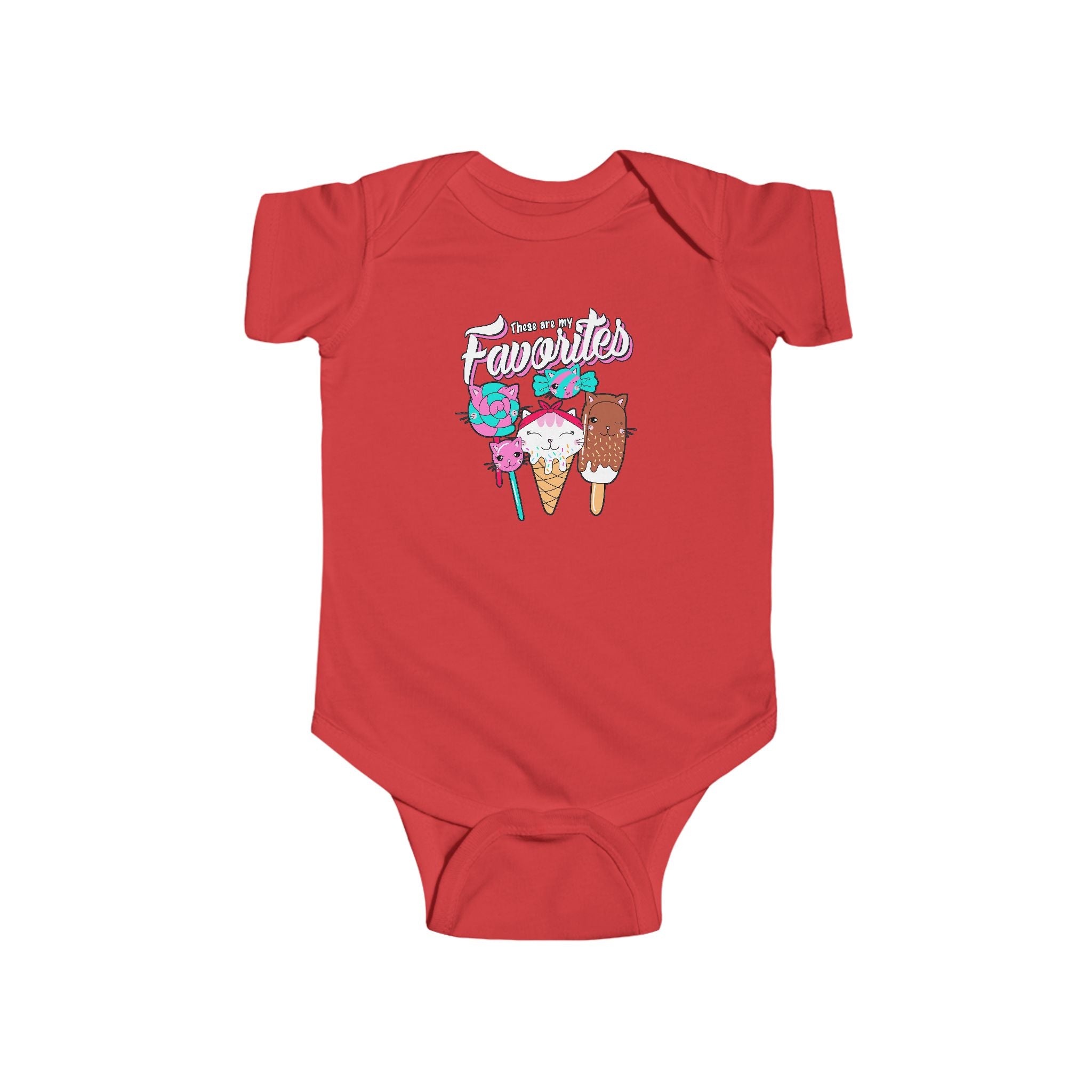 Cute Ice Cream Favorites Infant Bodysuit - Baby Summer Outfit, Cute Baby Clothes, Newborn Gift, Birthday Inspiration, Adorable Baby Shower