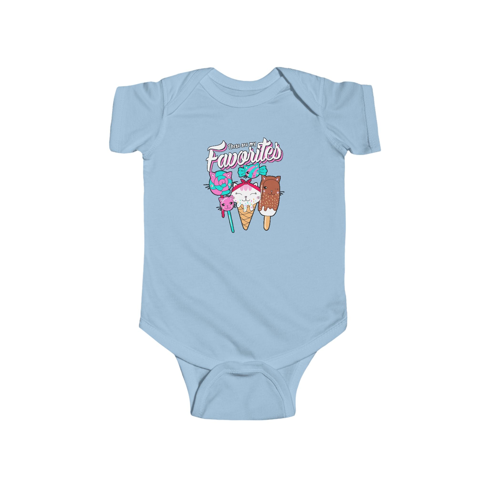 Cute Ice Cream Favorites Infant Bodysuit - Baby Summer Outfit, Cute Baby Clothes, Newborn Gift, Birthday Inspiration, Adorable Baby Shower