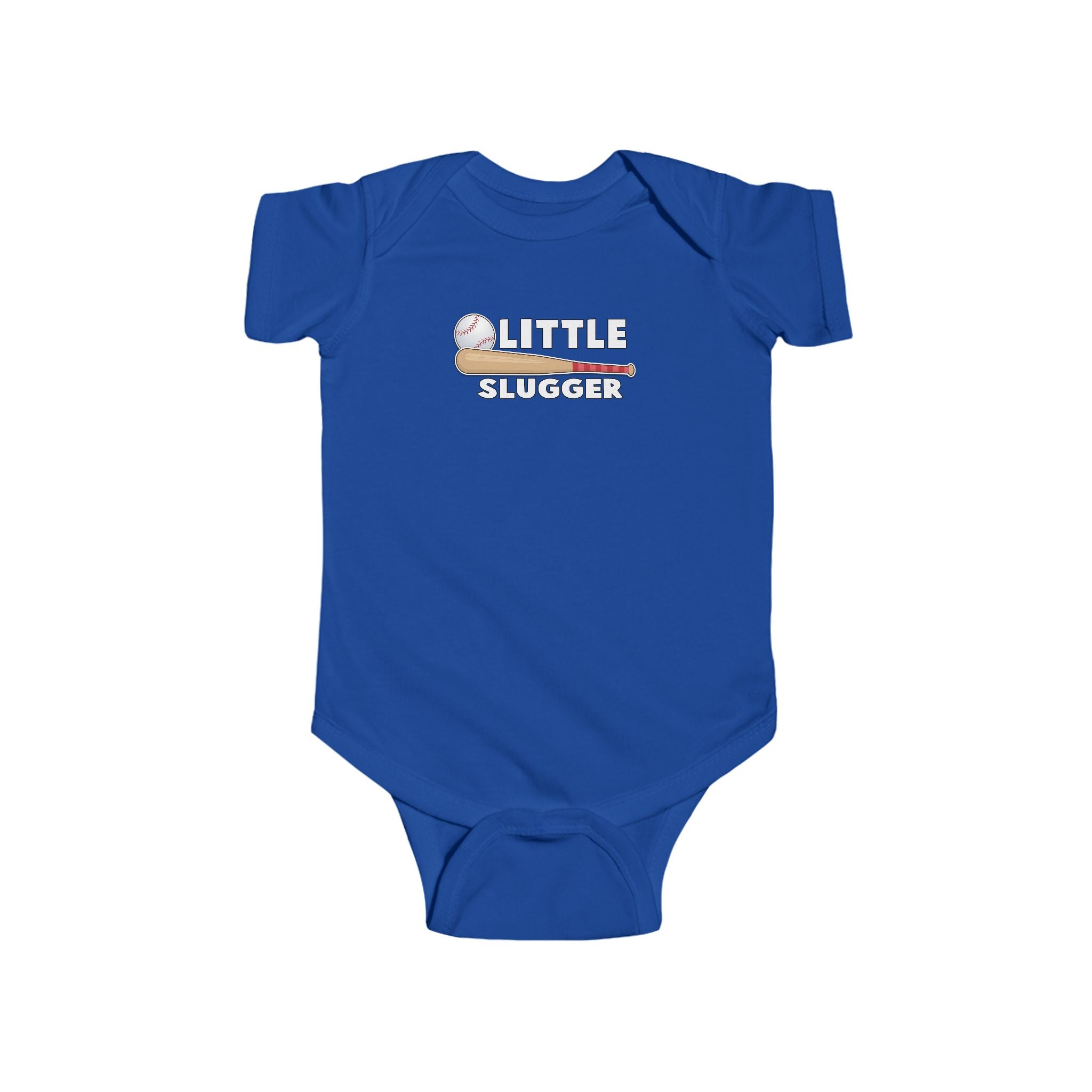 Little Slugger Infant Bodysuit - Cute Baby Sports Onesie, Baseball Theme Gift, Newborn Kid Outfits, Baby Shower Present, Sporty Infant Wear