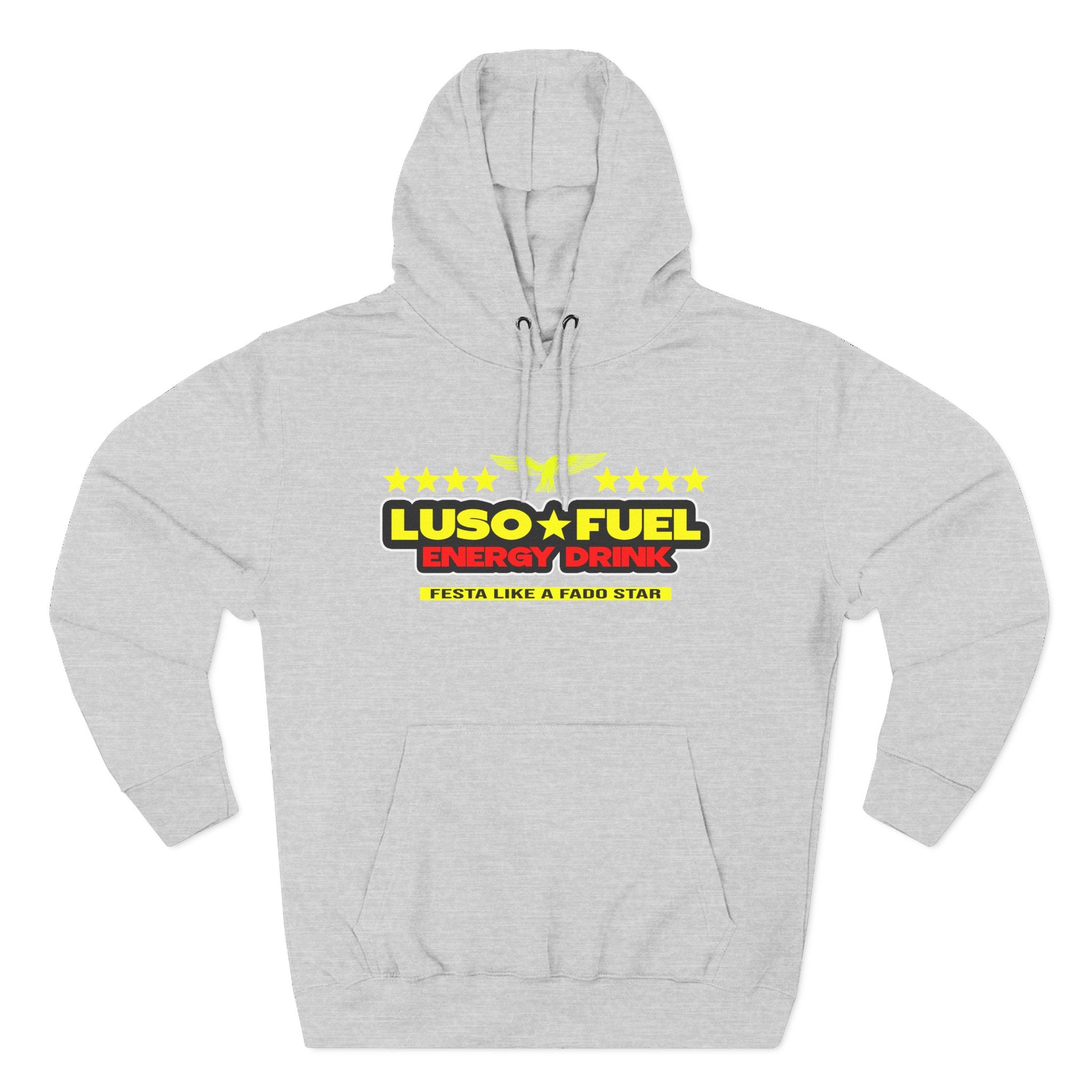 Luso Fuel Hoodie, Cozy Fleece Sweatshirt, Casual Streetwear, Gift for Athletes, Warm Winter Apparel, Sports Motivation Clothing