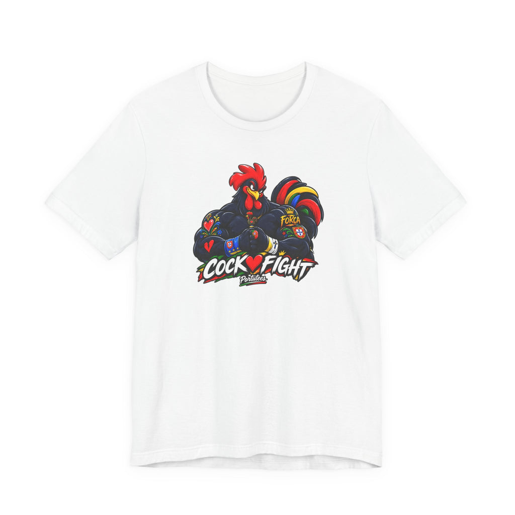 Cockfight Rooster Graphic Tee - Bold Vintage Gamefowl Design