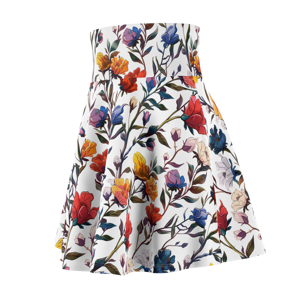 Floral Women's Skater Skirt - Boho Chic, Summer Fashion, Modest Outfit, Party Wear, Women's Clothing
