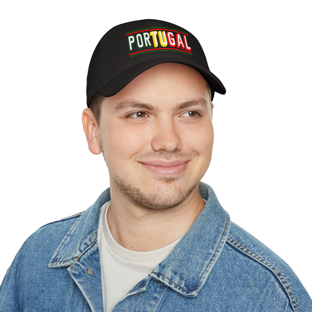 Portugal Flag Colors Embroidered Baseball Cap — Low Profile Portugal Hat