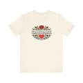Saudade Floral Heart Tee — Portuguese Nostalgia T-Shirt