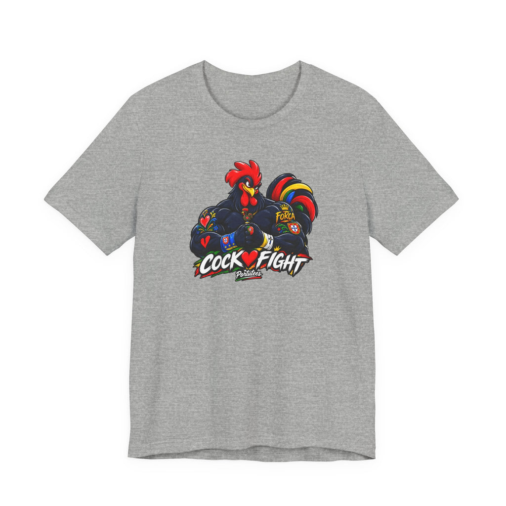 Cockfight Rooster Graphic Tee - Bold Vintage Gamefowl Design