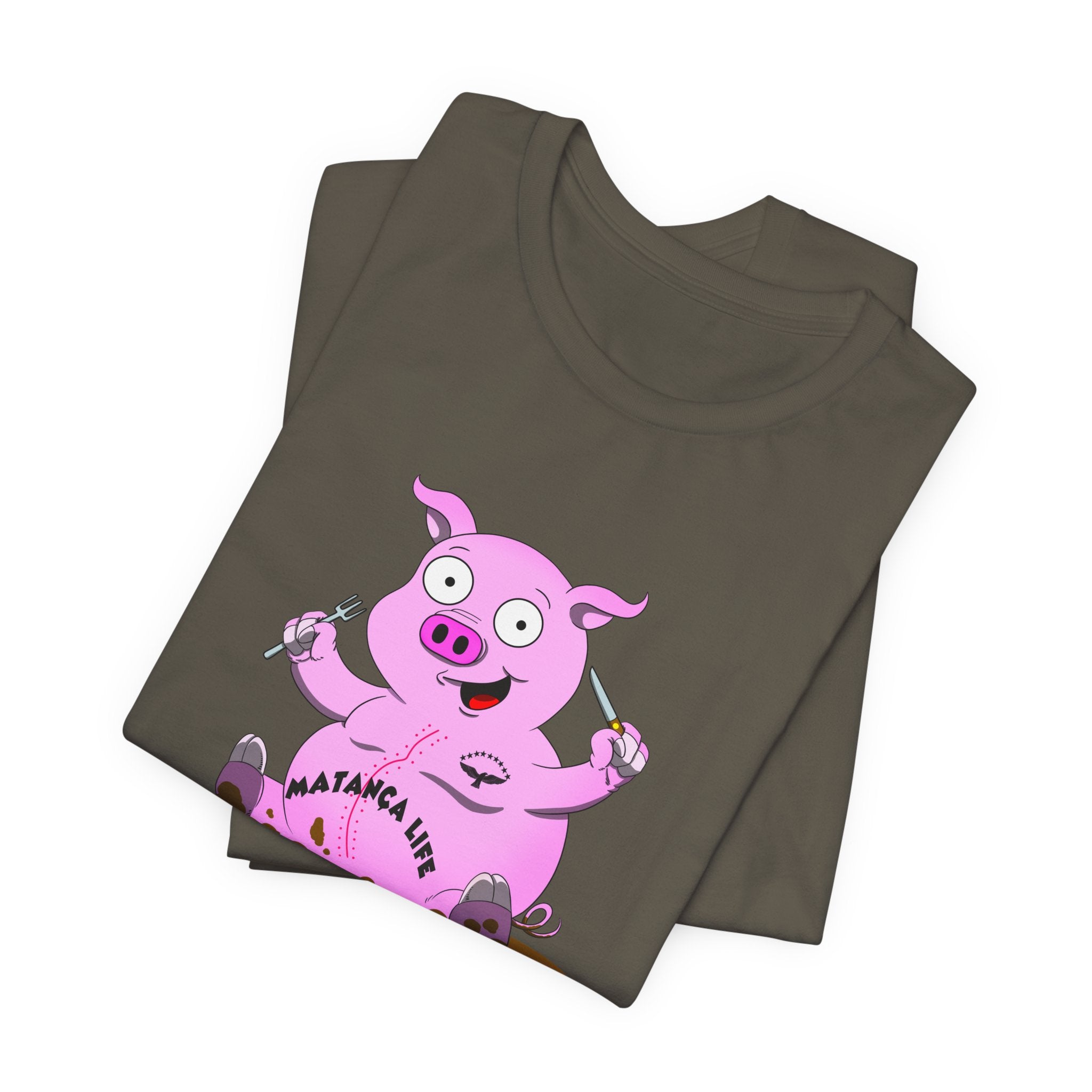 Matazana Life Cute Cartoon Pig T-Shirt