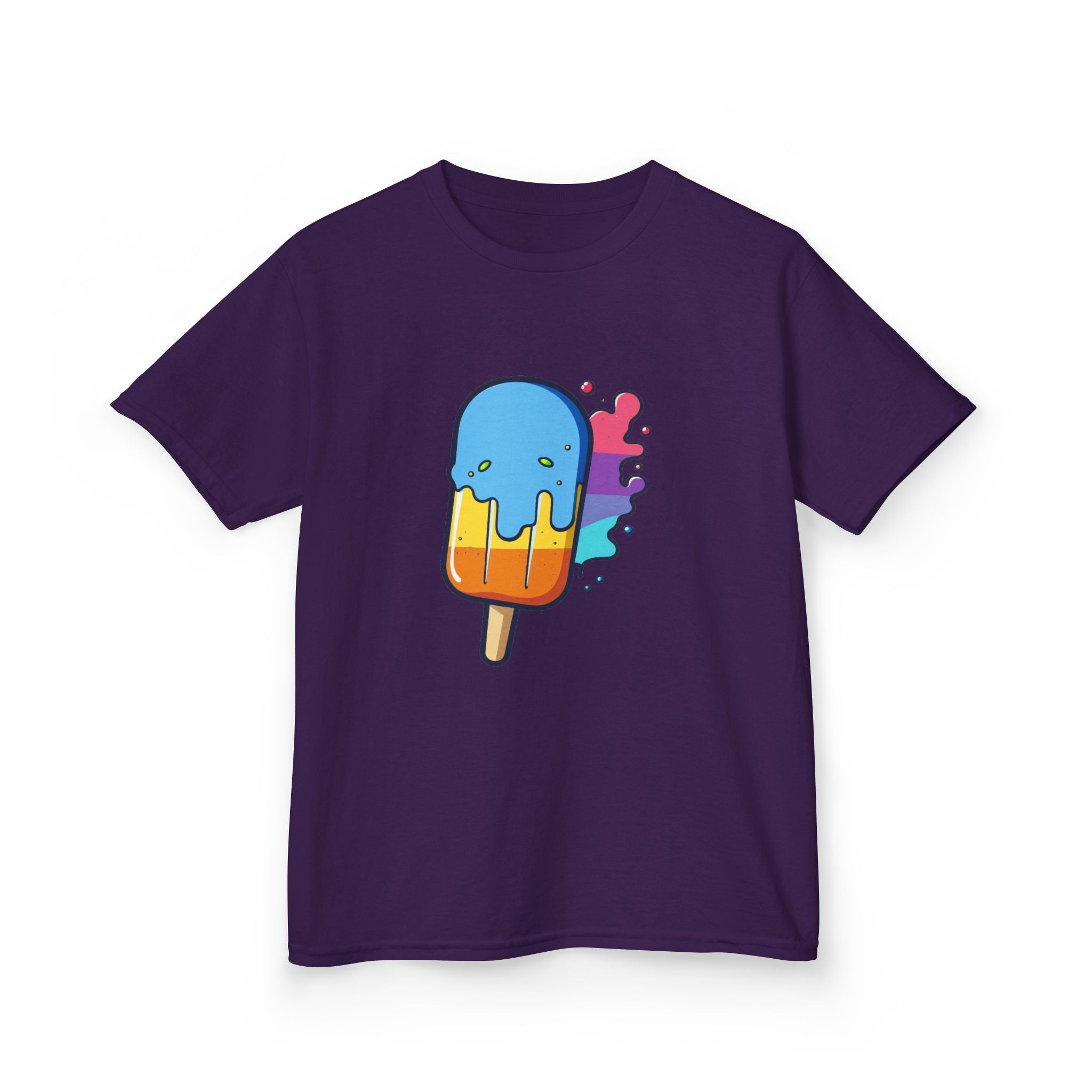 Colorful Ice Cream Tee for Kids, Fun Summer Gift, Ice Cream Party Shirt, Kids Cotton T-shirt, Playful Summer Outfit, Birthday Gift