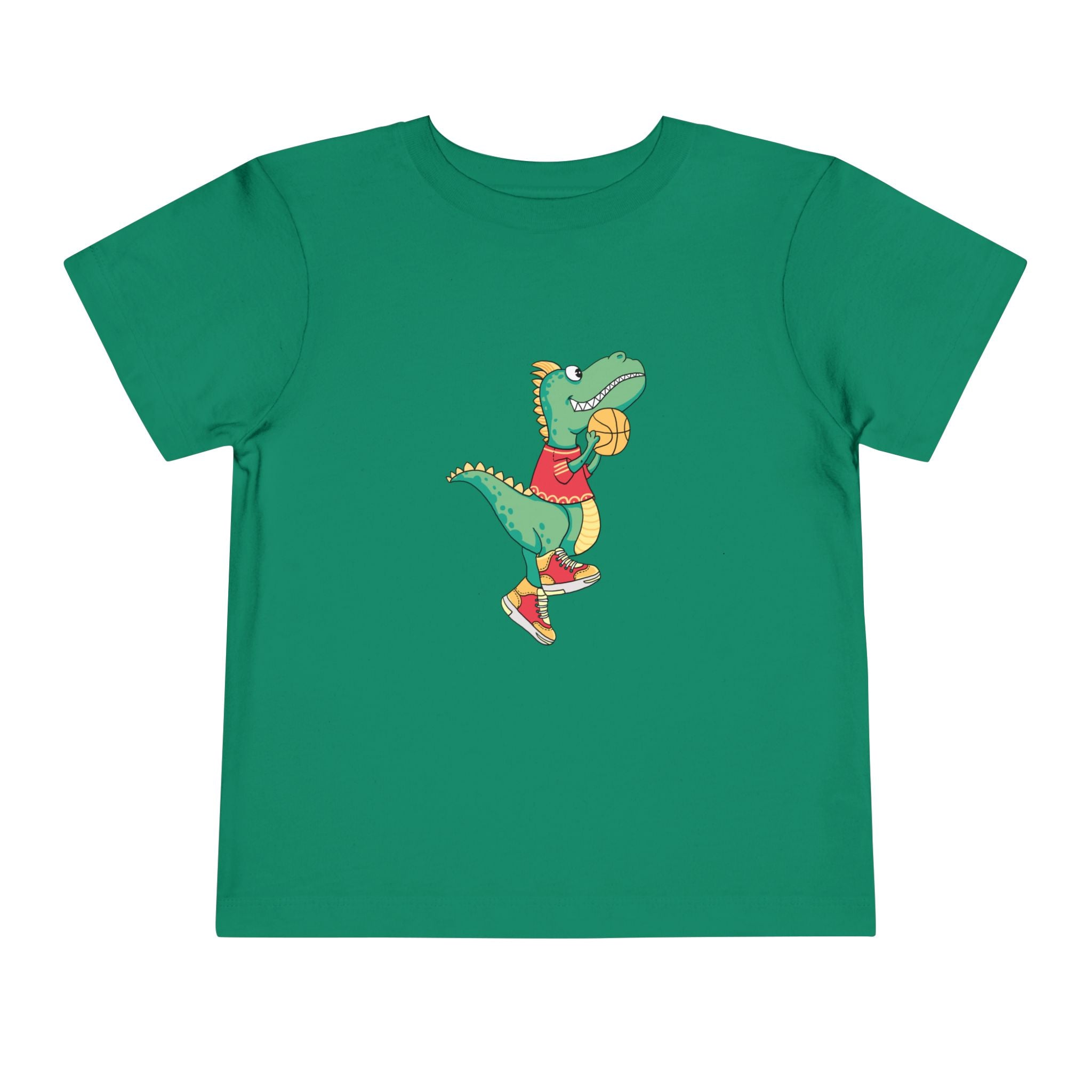 Dino Basketball Toddler Tee, Cute Dino Shirt, Kids Sports T-Shirt, Birthday Gift for Boys and Girls, Toddler Apparel, Playful Style