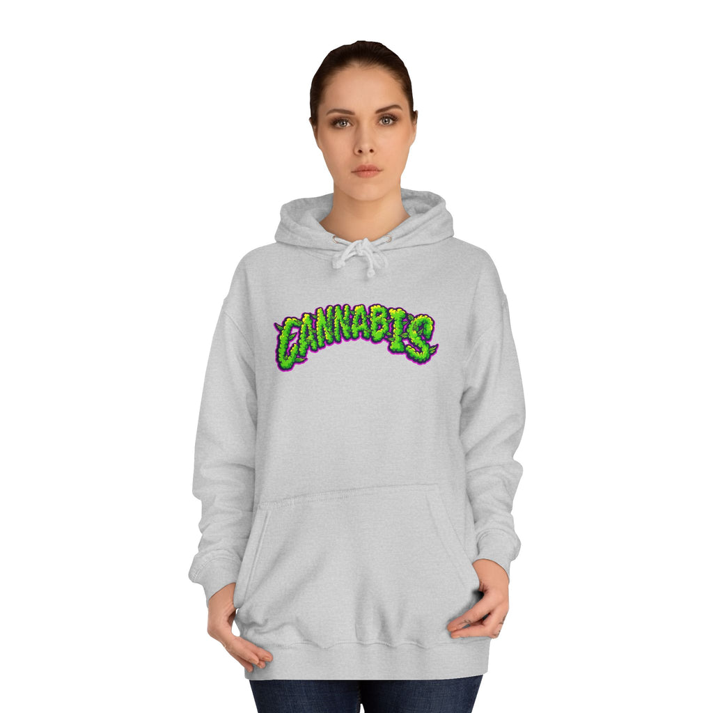 Cannabis College Hoodie, Unisex Hoodie for Students, Herbal Vibe Pullover, Perfect for 420 Celebration, Gift for Cannabis Lovers