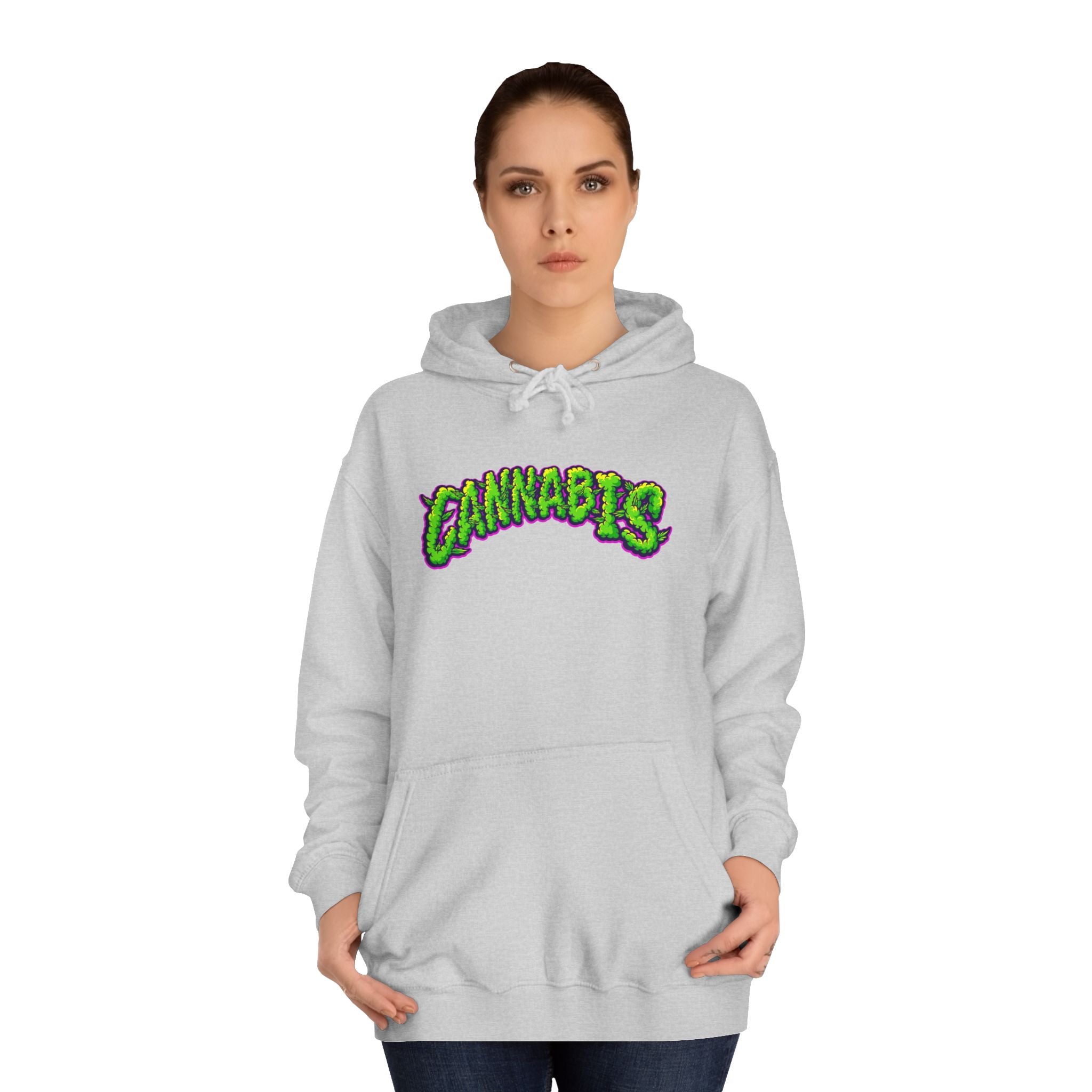 Cannabis College Hoodie, Unisex Hoodie for Students, Herbal Vibe Pullover, Perfect for 420 Celebration, Gift for Cannabis Lovers