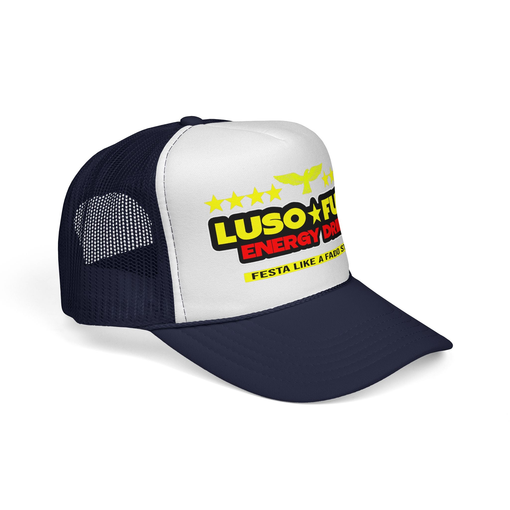 Luso Fuel Energy Party Trucker Cap, Unisex Hat, Festival Headwear, Outdoor Gear, Sports Accessories, Gift for Party Lovers