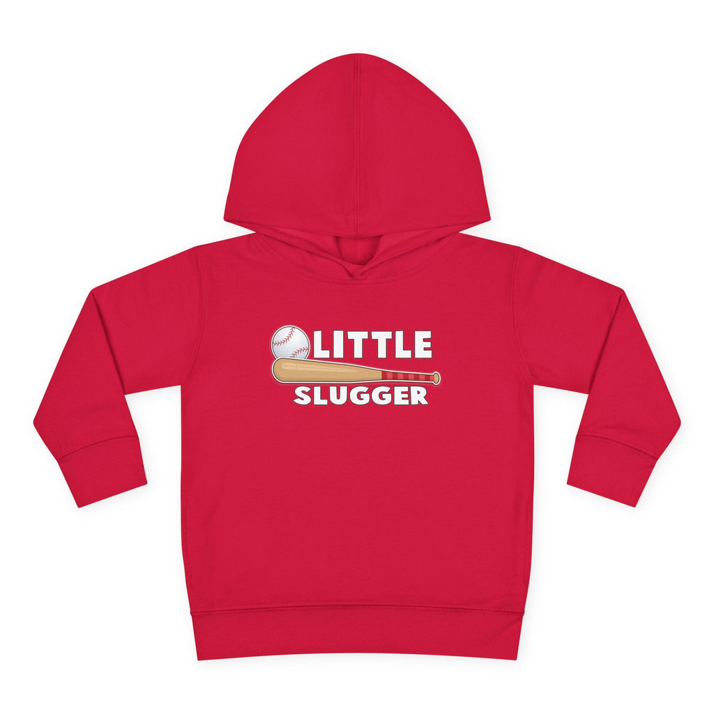 Little Slugger Toddler Fleece Hoodie - Perfect for Gift Giving, Birthdays, Baseball Season, Cozy Comfort, Toddler Apparel