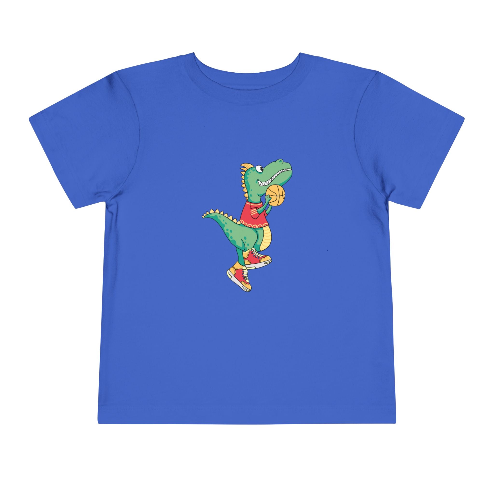 Dino Basketball Toddler Tee, Cute Dino Shirt, Kids Sports T-Shirt, Birthday Gift for Boys and Girls, Toddler Apparel, Playful Style
