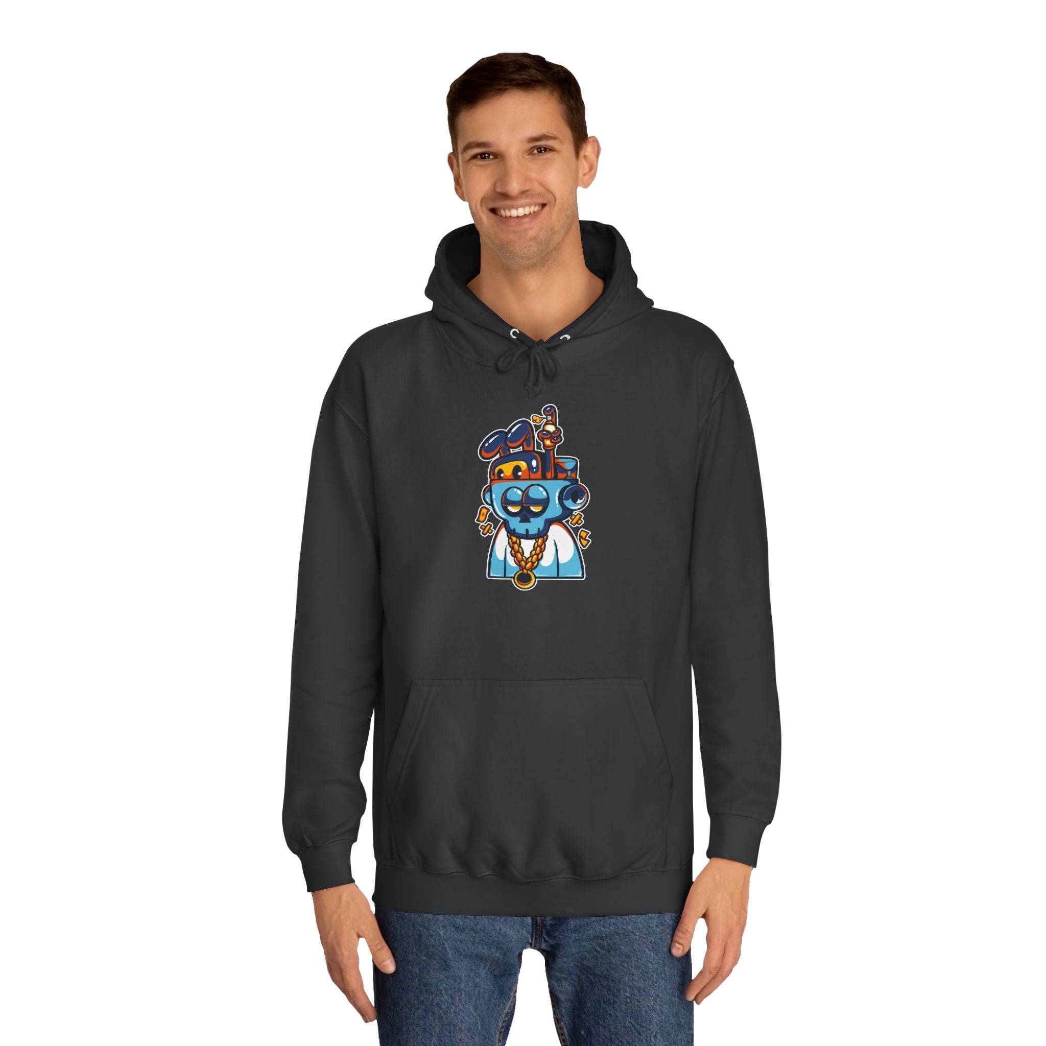 Playful Unisex College Hoodie, Fun Animal Design, Perfect for Students, Gift for New Grads, Cozy Casual Wear, College Spirit