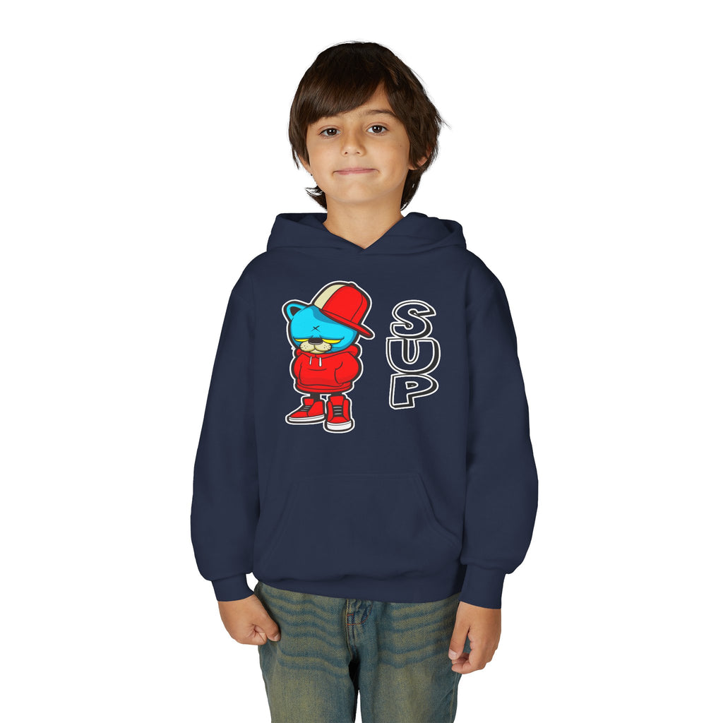 Cool Cat Youth Hoodie - Fun & Trendy, Kid's Pullover, Children's Jumper, Teen Hooded Sweatshirt, Youth Sweatshirt, Cat Lover Gift