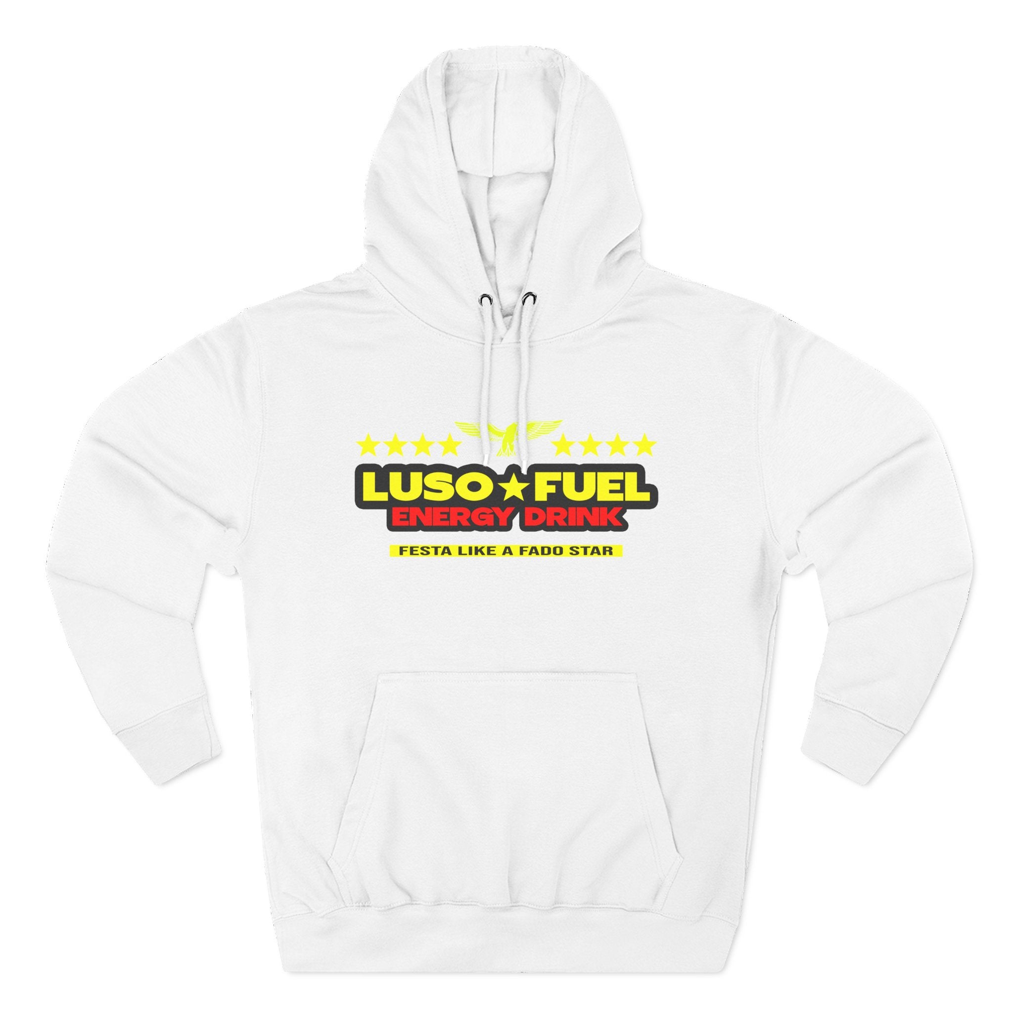 Luso Fuel Hoodie, Cozy Fleece Sweatshirt, Casual Streetwear, Gift for Athletes, Warm Winter Apparel, Sports Motivation Clothing