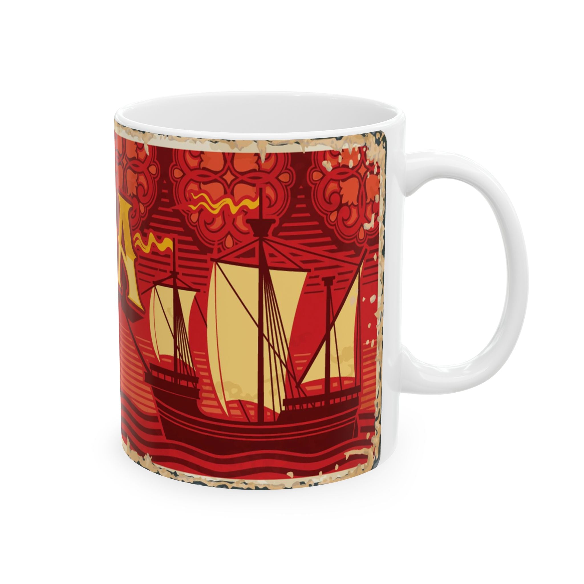 Vibrant Lisbon Ceramic Mug - 11oz