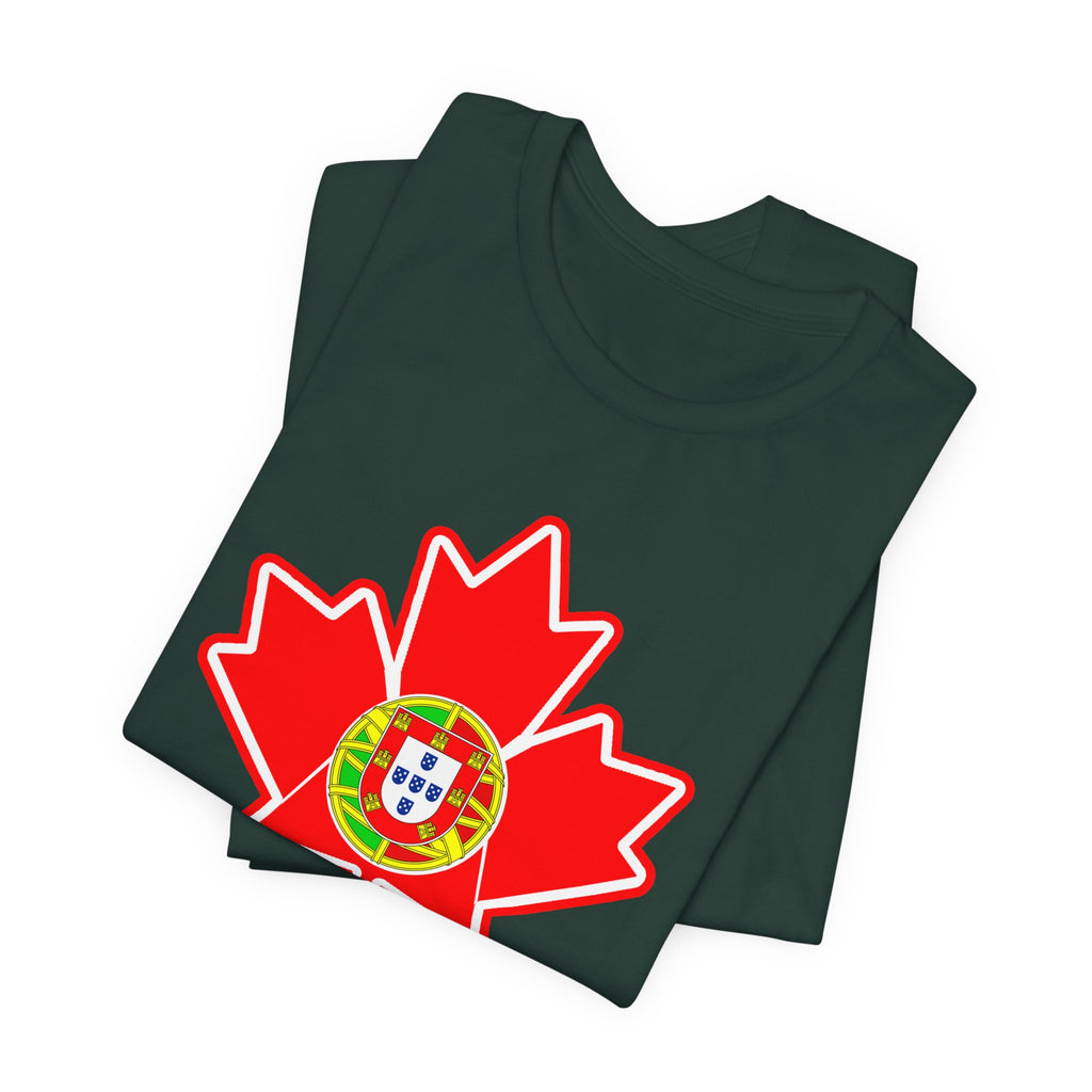 Portuguese Canadian Maple Leaf T-Shirt — Portuguese Canada Pride Tee