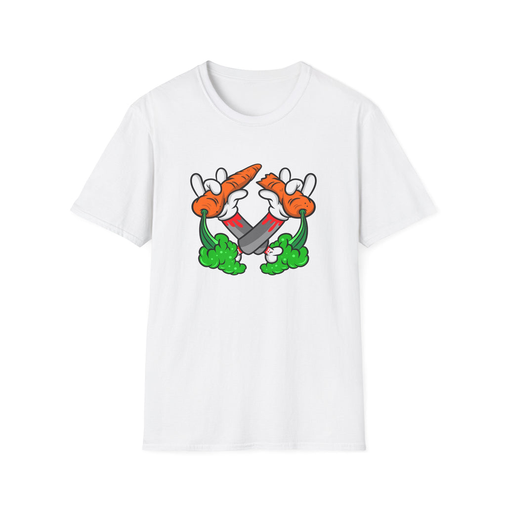 Vintage Cartoon Vegetable T-Shirt - Fun Apparel for Foodies, Gift for Chefs, Unisex Casual Style, Garden Lover Shirt, Eco-Friendly Fashion