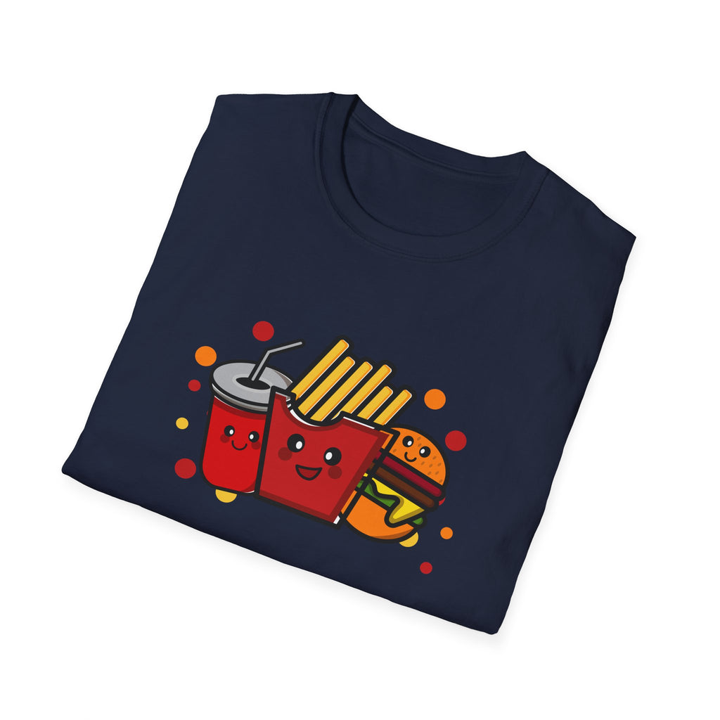 Cute Fast Food T-Shirt, Fun Foodie Tee, Unisex Graphic Shirt, Burger Fries Top, Casual Summer Wear, Party Outfit