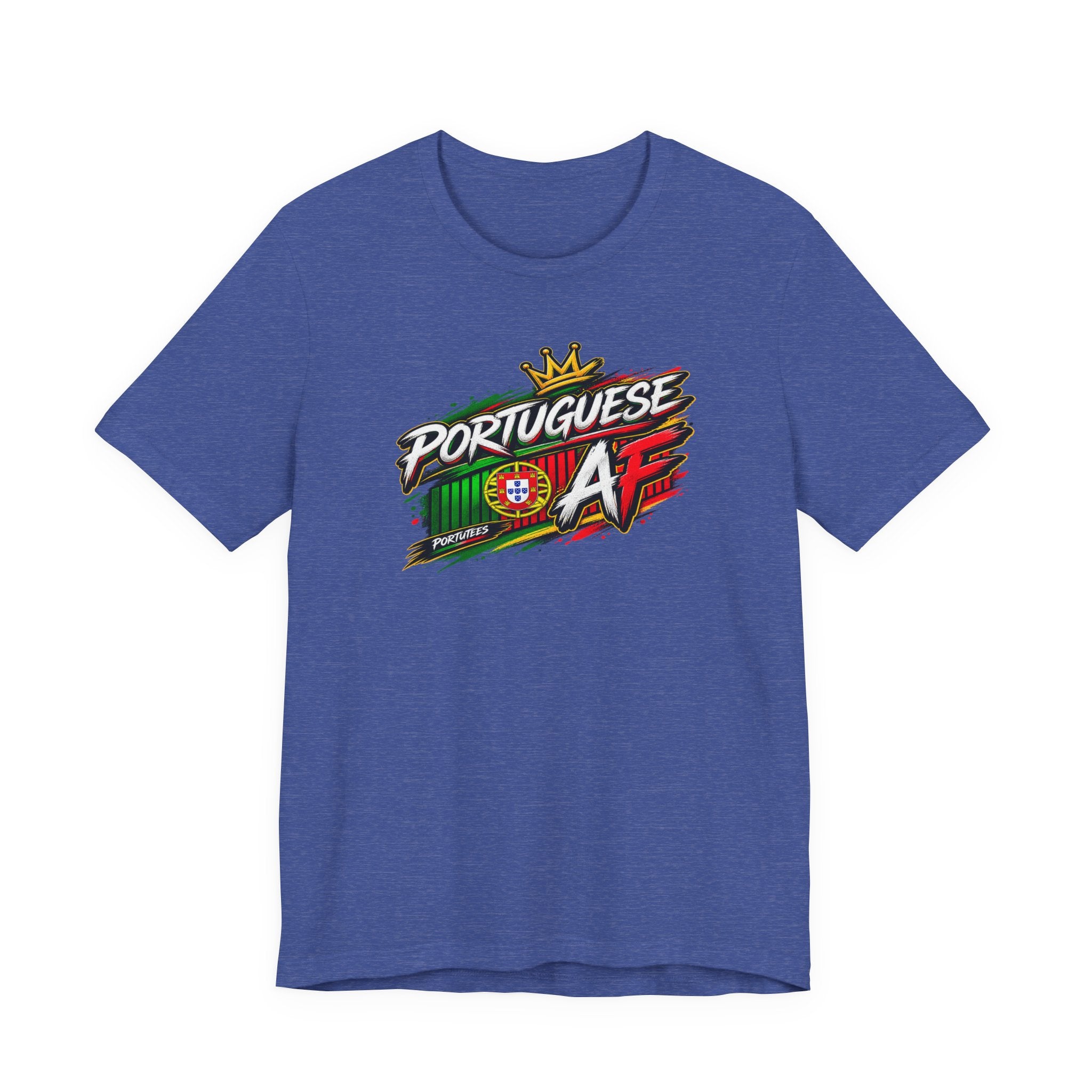 Portuguese AF T-Shirt – Portugal Flag Graphic Tee (Pride, Soccer Fan Gift)
