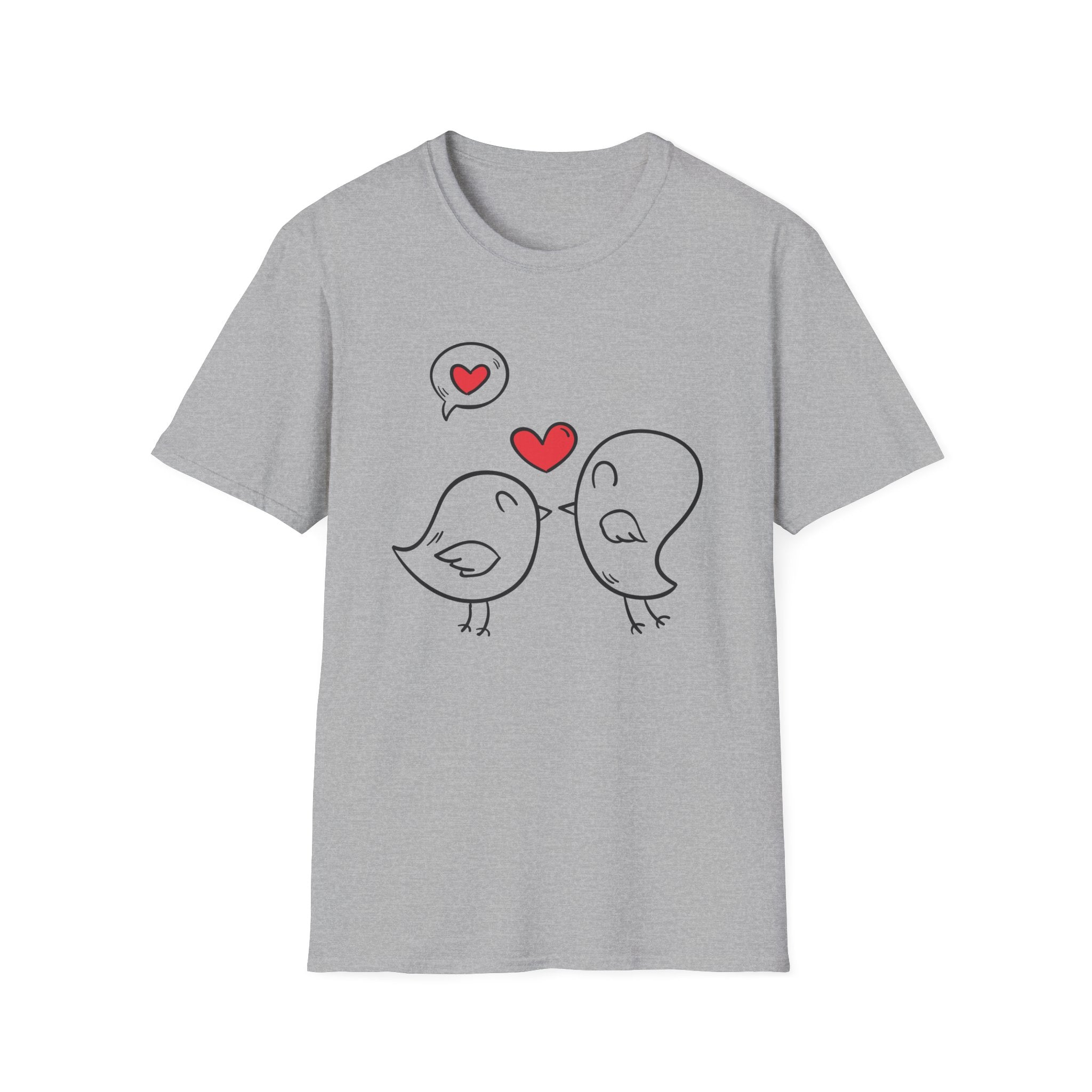 Couple Love Birds T-Shirt, Cute Relationship Shirt, Valentine's Day Gift, Matching Tees for Him and Her, Perfect Anniversary Shirt