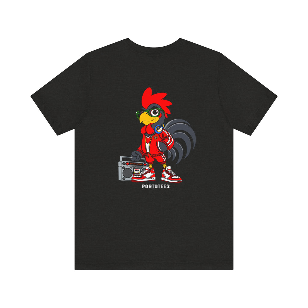 Hip-Hop Rooster Graphic Tee for Casual Style, Streetwear, Gift for Music Lovers, Summer Outfits, Unique Animal Shirt