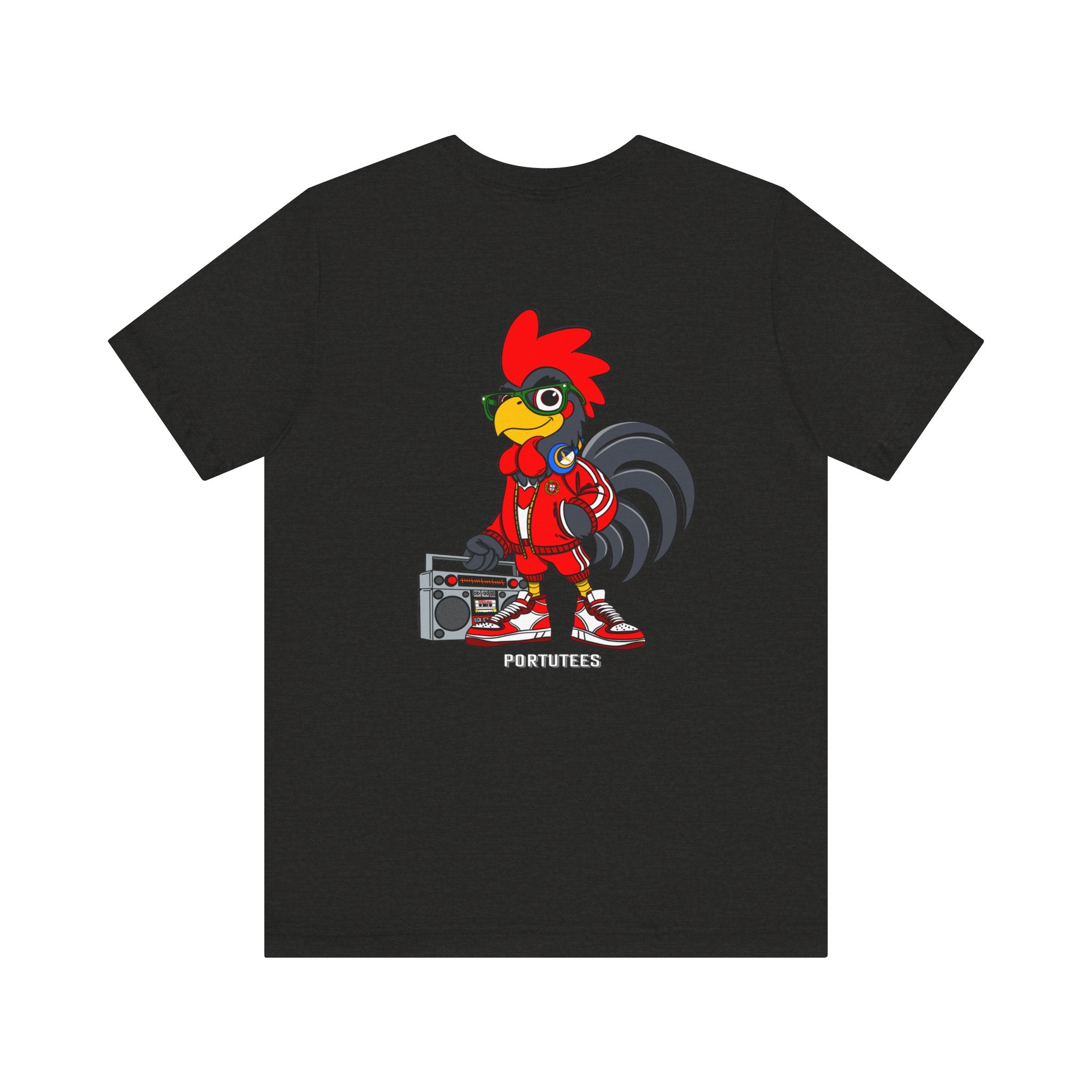 Hip-Hop Rooster Graphic Tee for Casual Style, Streetwear, Gift for Music Lovers, Summer Outfits, Unique Animal Shirt