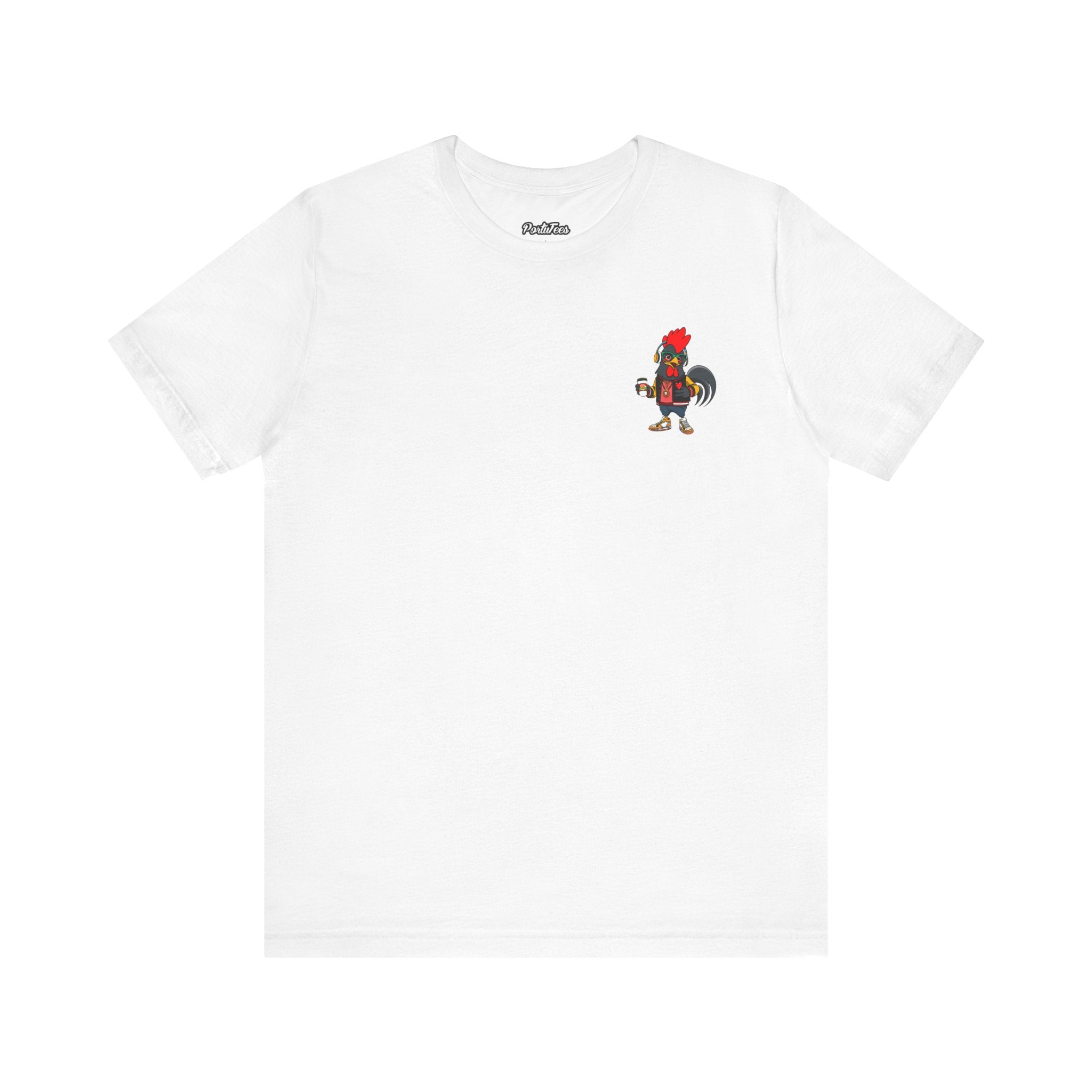 Hipster Rooster Graphic Tee, Fun Unisex Short Sleeve T-Shirt, Quirky Gift, Animal Lover Apparel, Casual Everyday Wear, Gift for Him/Her