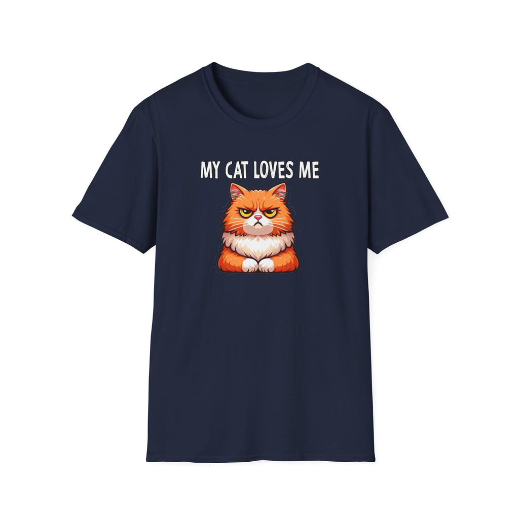 My Cat Loves Me T-Shirt, Cute Cat Lover Gift, Pet Owner Tee, Funny Animal Shirt, Comfortable Unisex Casual Wear