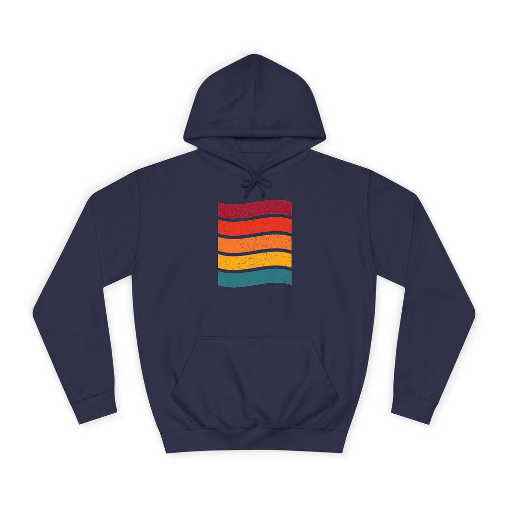 Colorful Stripe Unisex College Hoodie | Cozy Casualwear, Gifts for Students, Fall Fashion, College Events, Lounge Wear