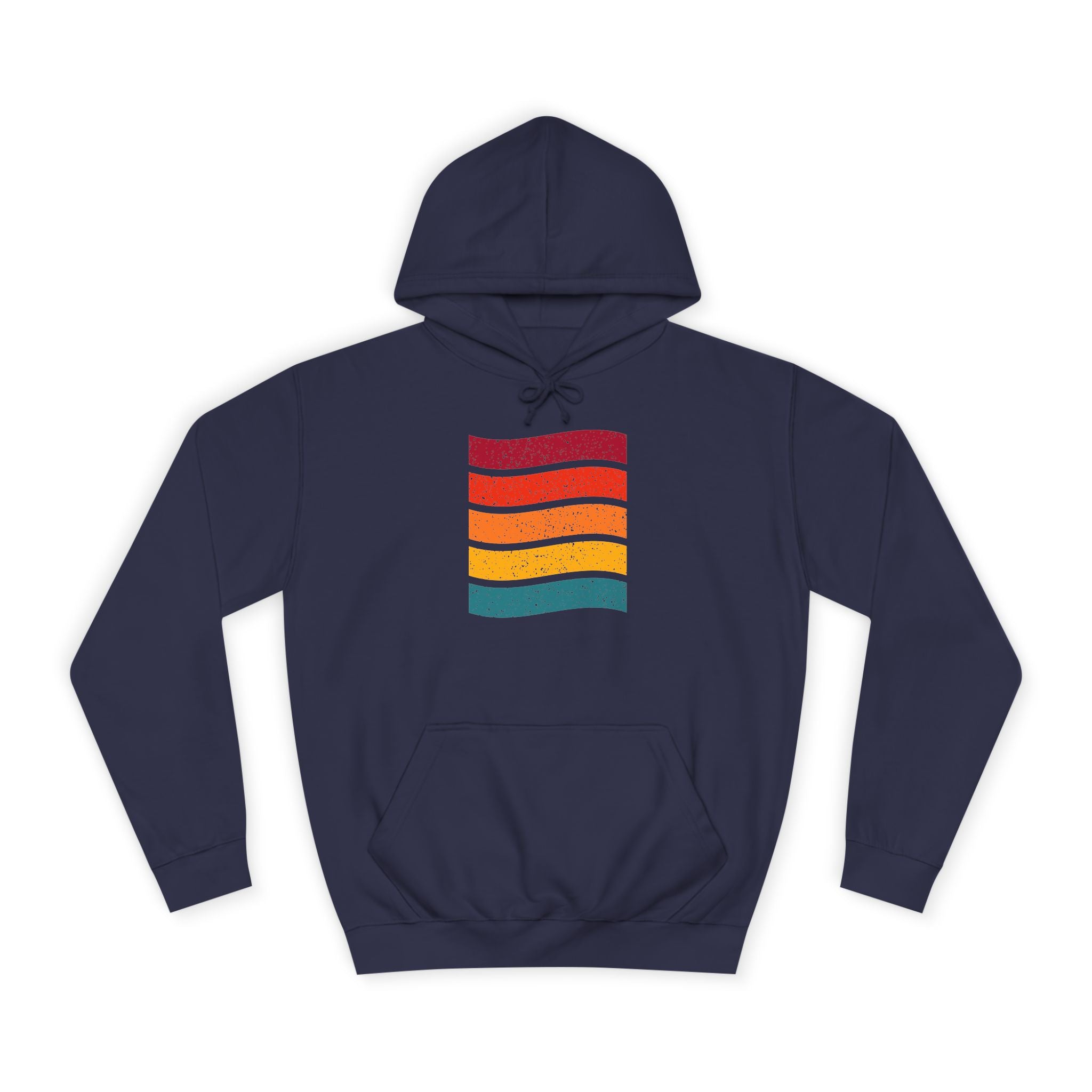 Colorful Stripe Unisex College Hoodie | Cozy Casualwear, Gifts for Students, Fall Fashion, College Events, Lounge Wear