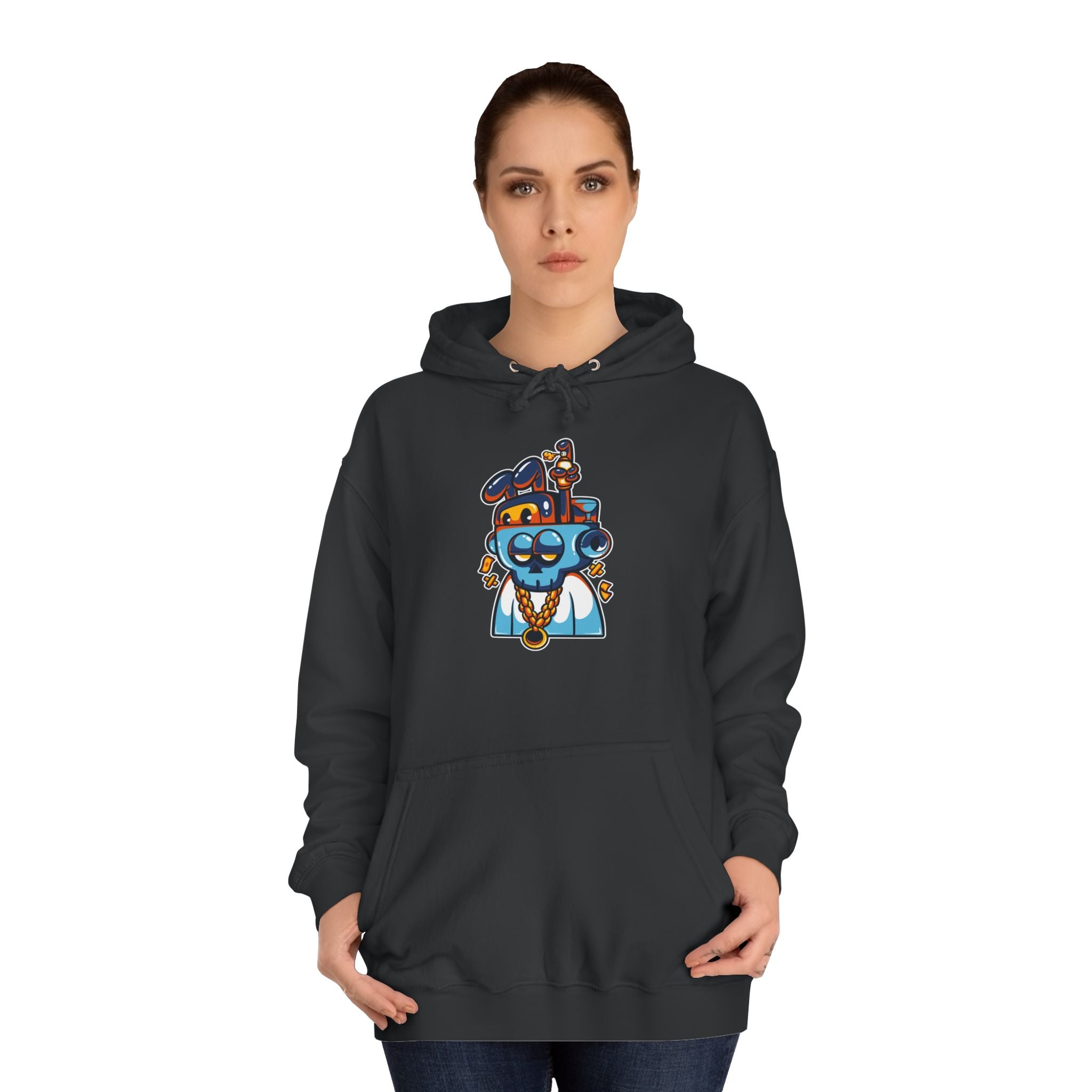 Playful Unisex College Hoodie, Fun Animal Design, Perfect for Students, Gift for New Grads, Cozy Casual Wear, College Spirit