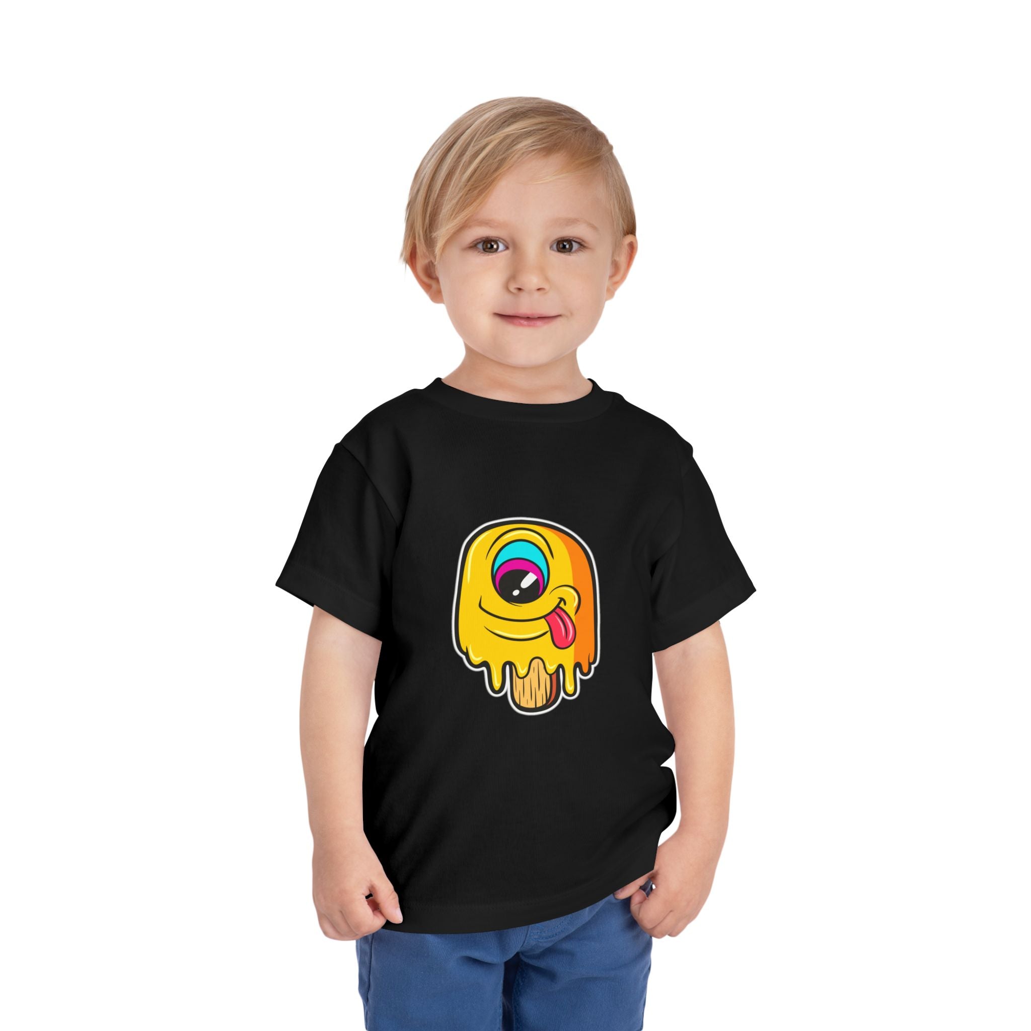 Colorful Monster Toddler Tee, Cute Kids Shirt, Birthday Gift for Boys and Girls, Fun Playtime Outfit, Summer Apparel