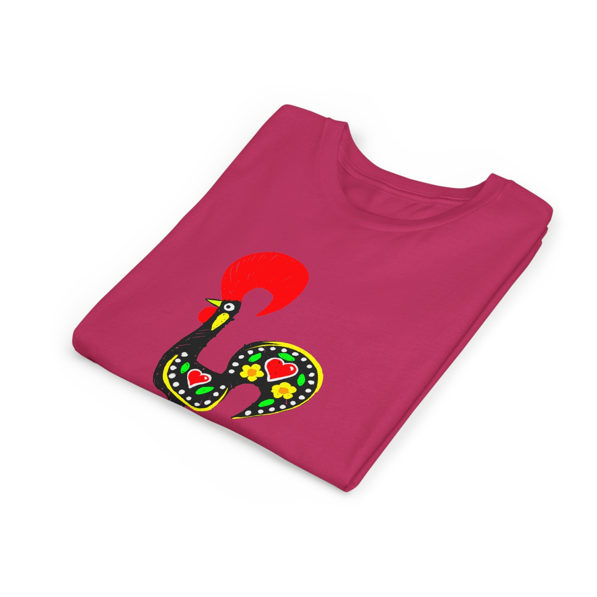 Colorful Rooster Youth Tee - Fun & Playful Shirt for Kids