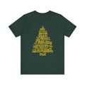 Portuguese Christmas Tree Typography Tee – Feliz Natal Portuguese Holiday T-Shirt