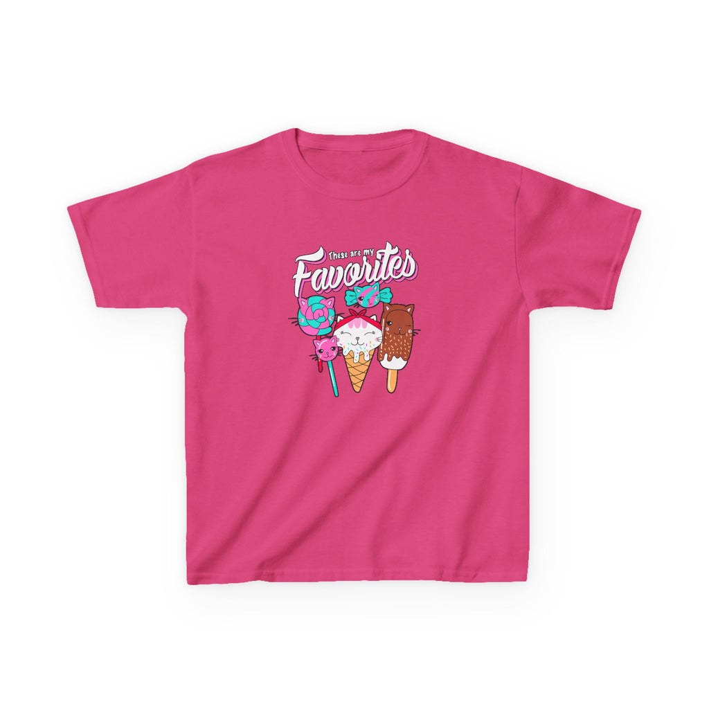 Ice Cream Favorites Kids Heavy Cotton Tee, Fun Summer T-Shirt, Cute Kids Apparel, Birthday Gift, Playdate Top