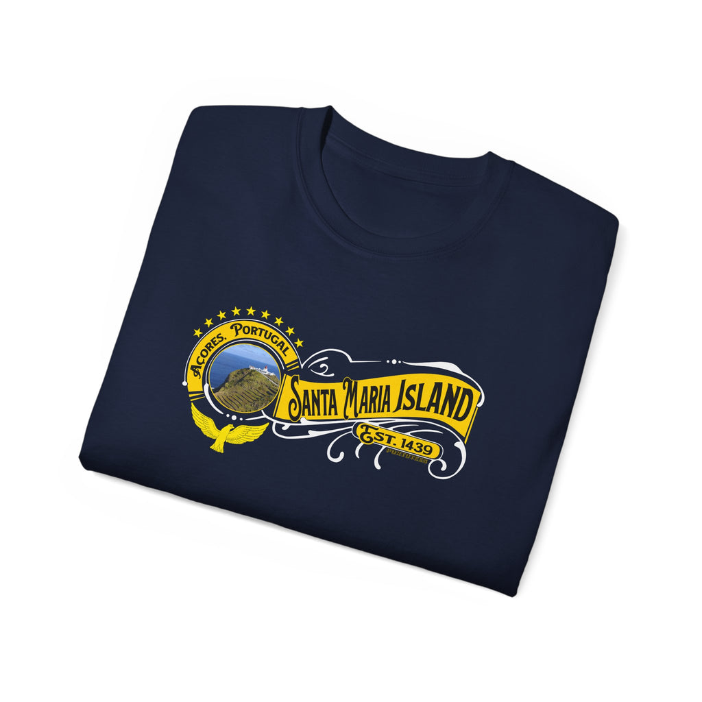 Santa Maria Azores Island T-Shirt, Portugal Tee, Azores Travel Shirt, Unisex Cotton Tee, Vacation Souvenir Gift