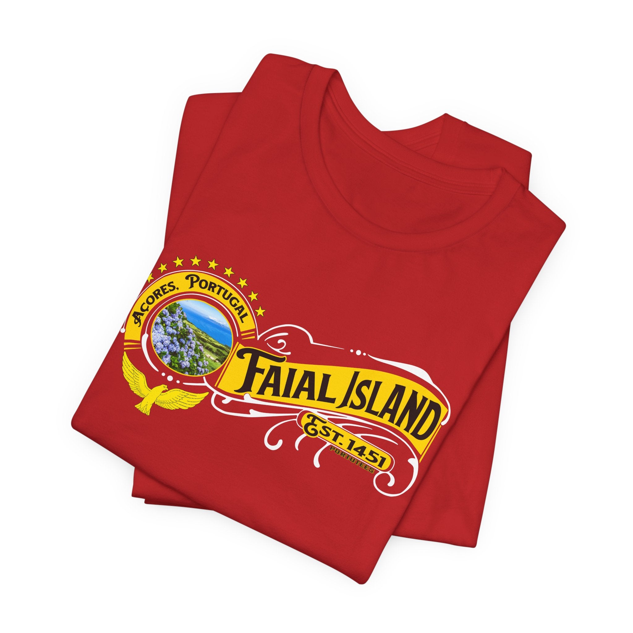 Faial Tropical Island Graphic Tee - Casual Summer Shirt