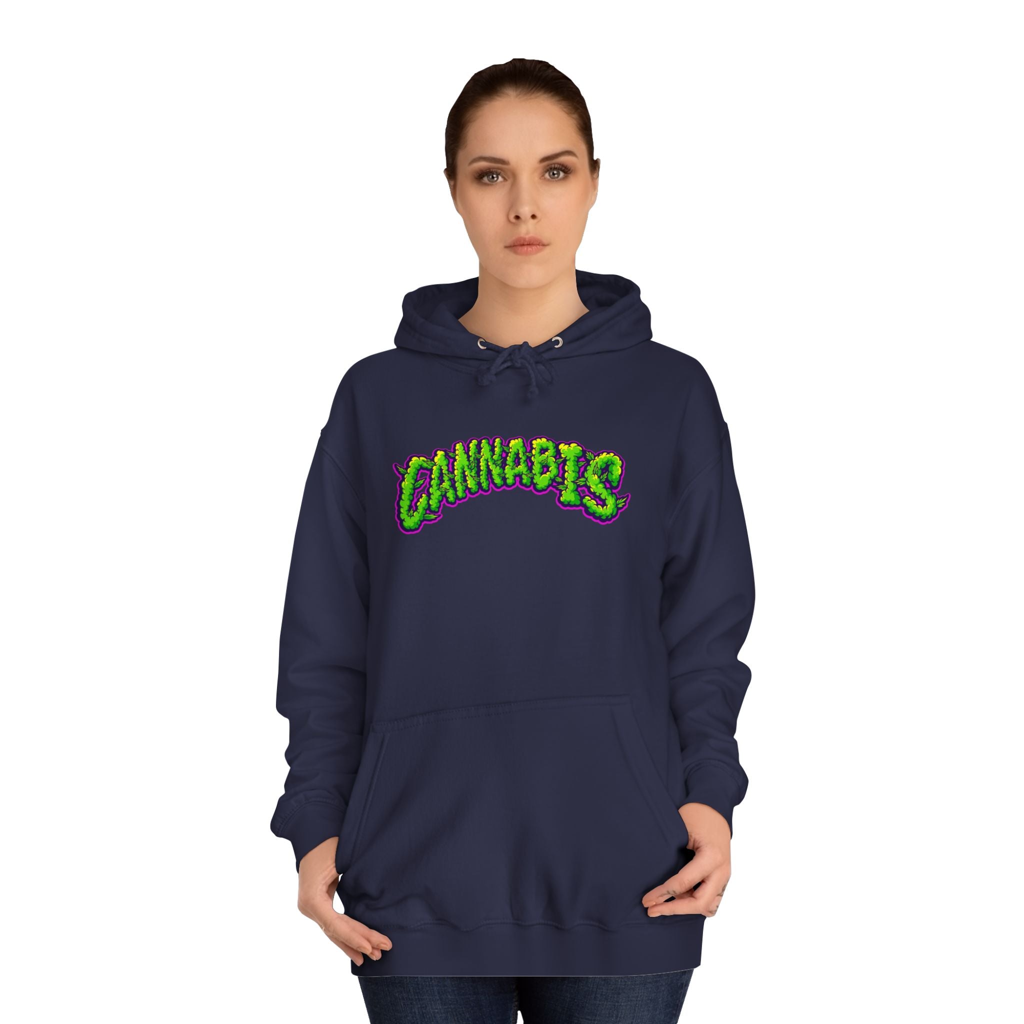 Cannabis College Hoodie, Unisex Hoodie for Students, Herbal Vibe Pullover, Perfect for 420 Celebration, Gift for Cannabis Lovers