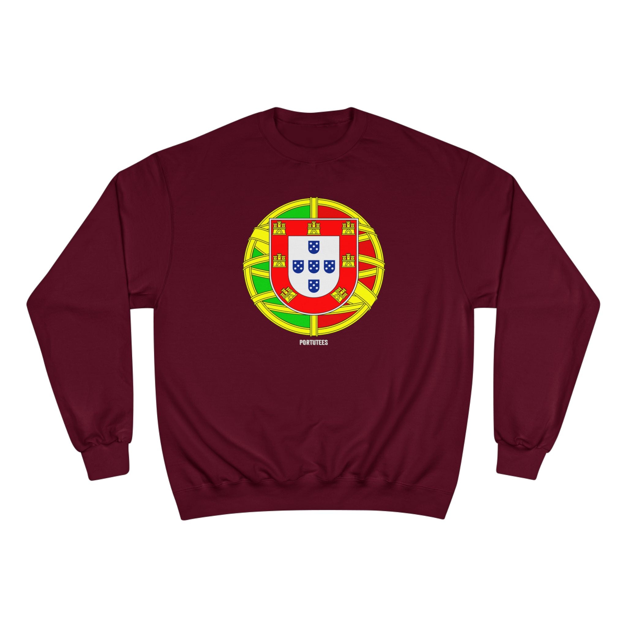 Portugal Crest Sweatshirt - Portuguese Flag Emblem Crewneck