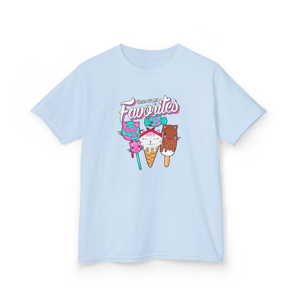 Ice Cream Favorites Kids Heavy Cotton Tee, Fun Summer T-Shirt, Cute Kids Apparel, Birthday Gift, Playdate Top