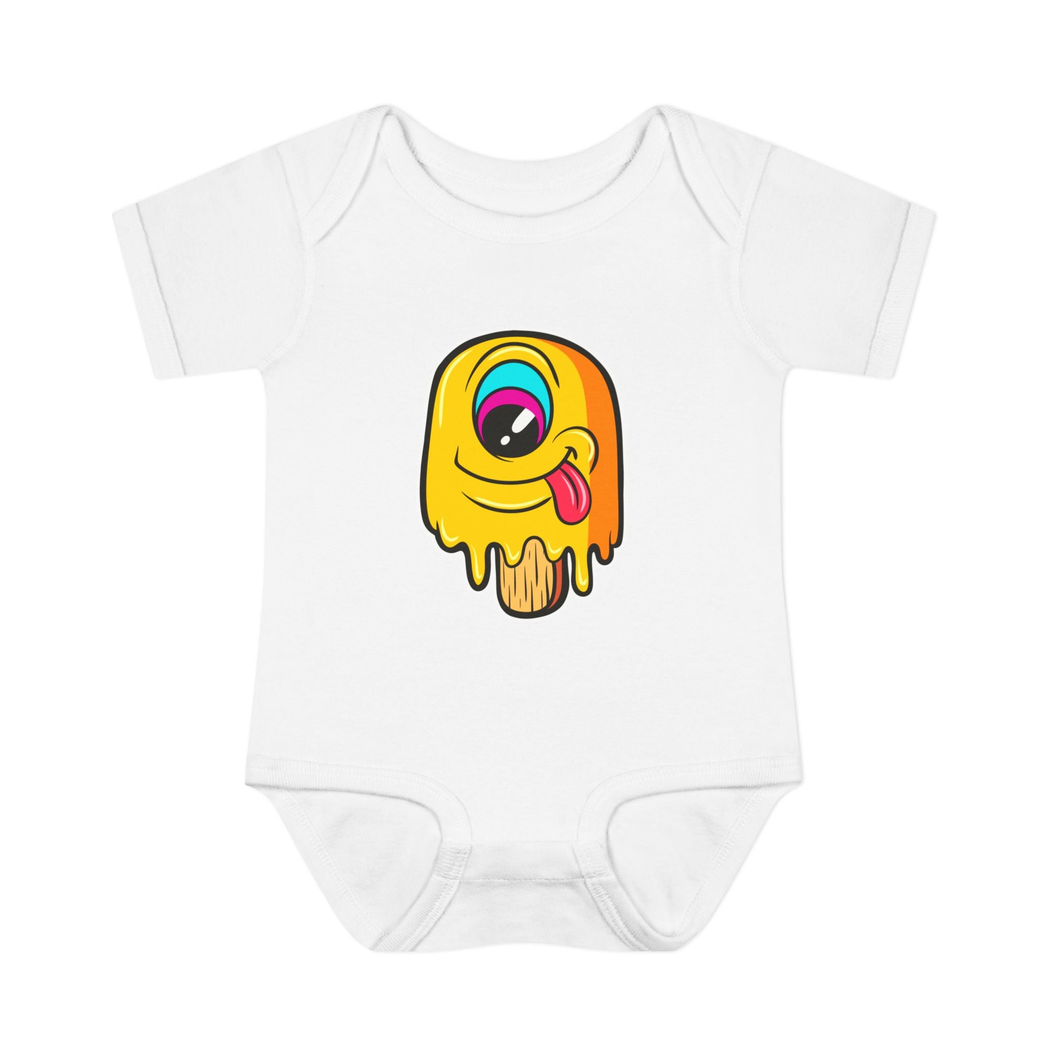 Cute Baby Bodysuit with Colorful Ice Cream Design, Fun Infant Outfit, Newborn Gift, Summer Baby Clothes, Baby Shower Presents, Playful