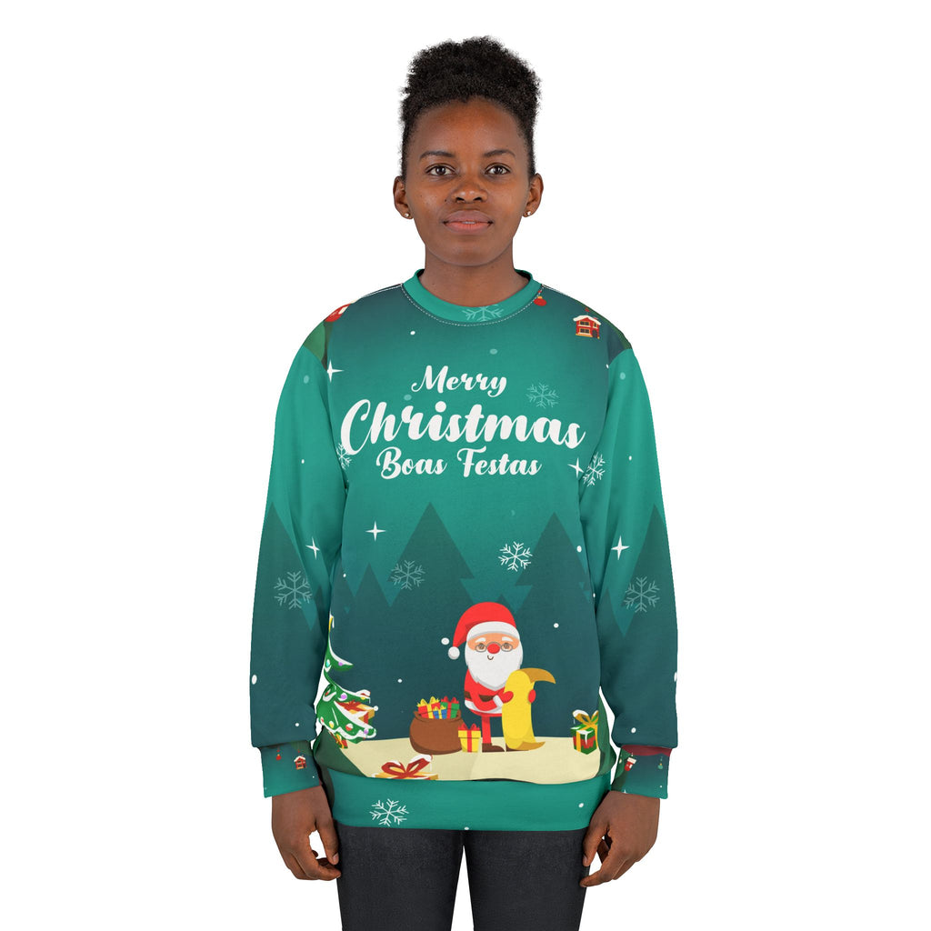 Merry Christmas Boas Festas Sweatshirt (Unisex)