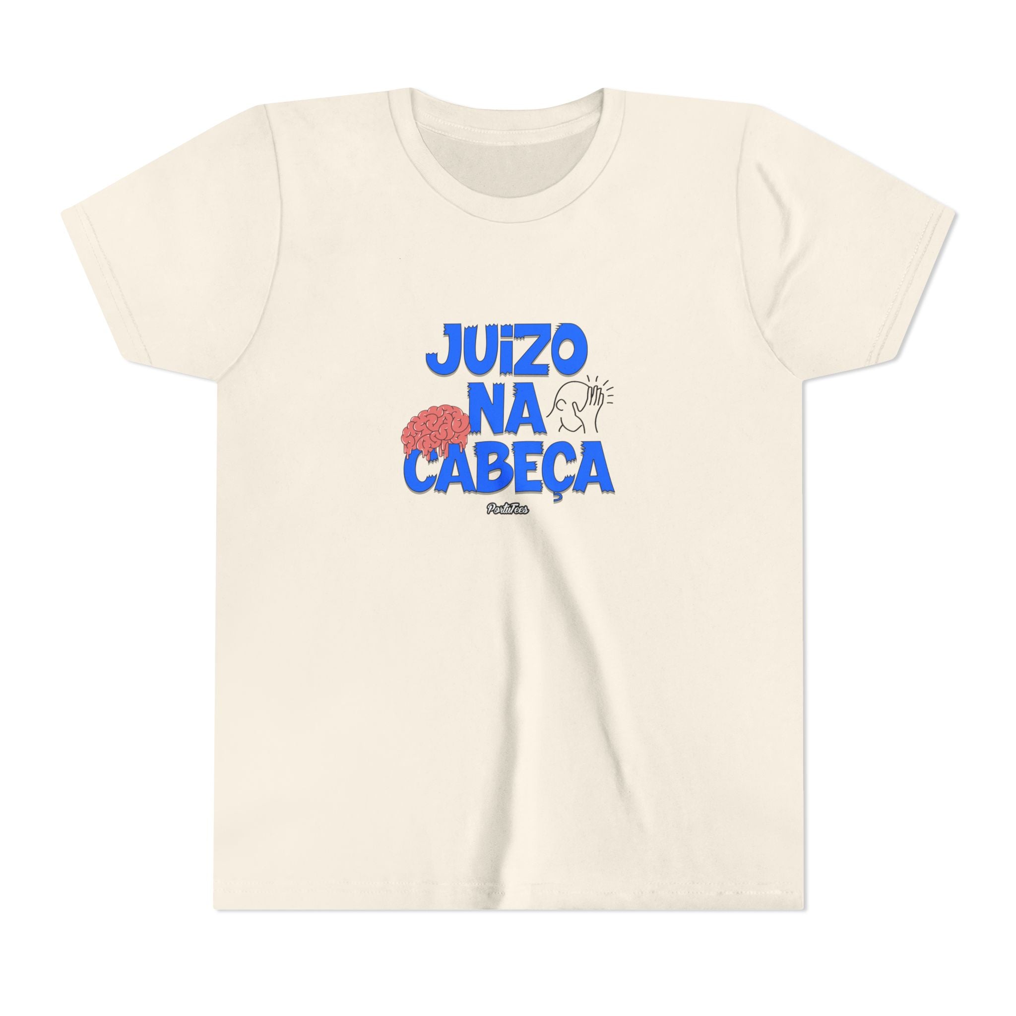 Juízo na Cabeça Youth Short Sleeve Tee - Fun Graphic T-Shirt for Kids