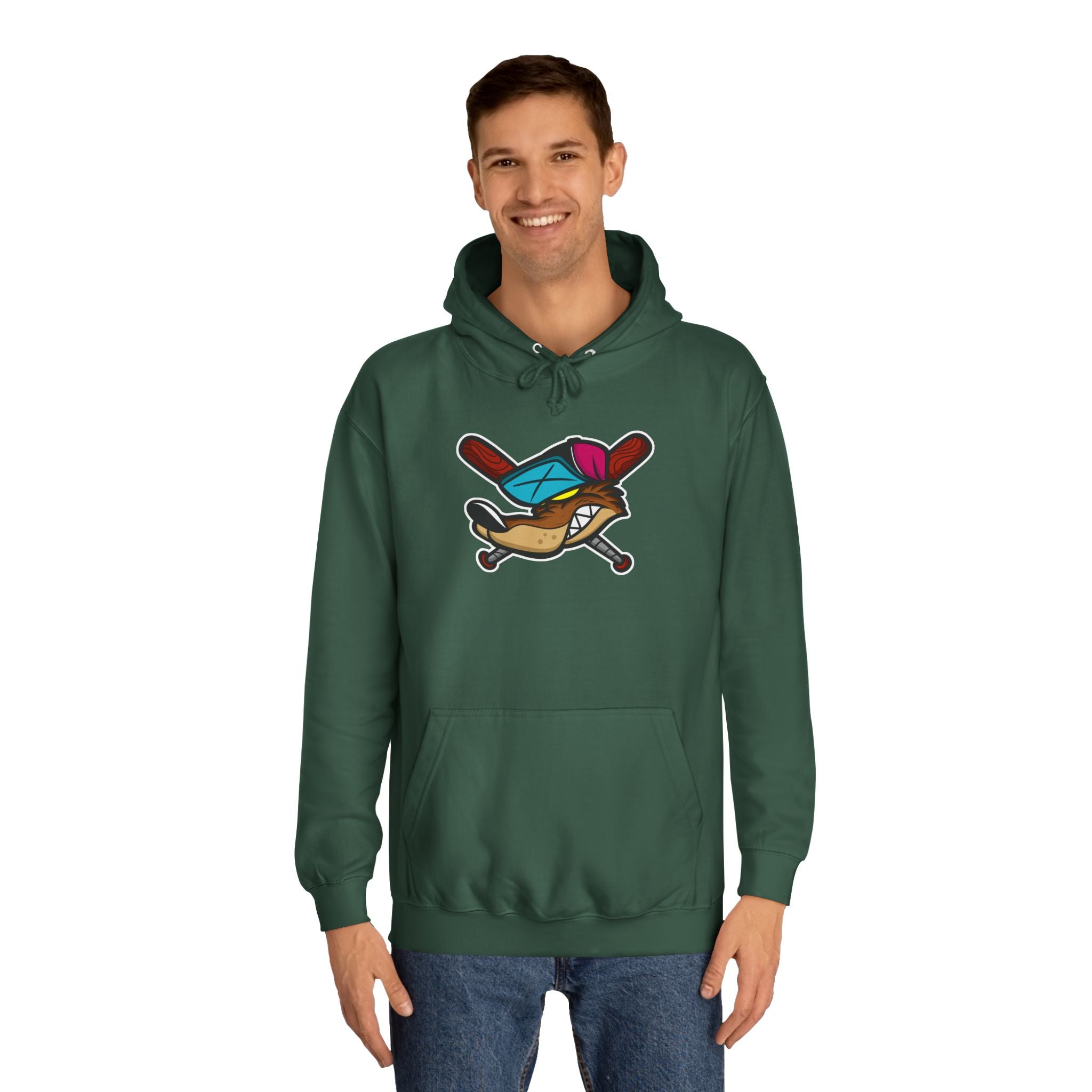 Vintage Cartoon Hoodie, Unisex College Hoodie, Casual Wear, Gift for Students, Cozy Sweatshirt, College Life Apparel