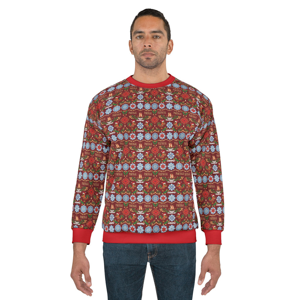 Festive Floral Portugal Holiday Sweatshirt