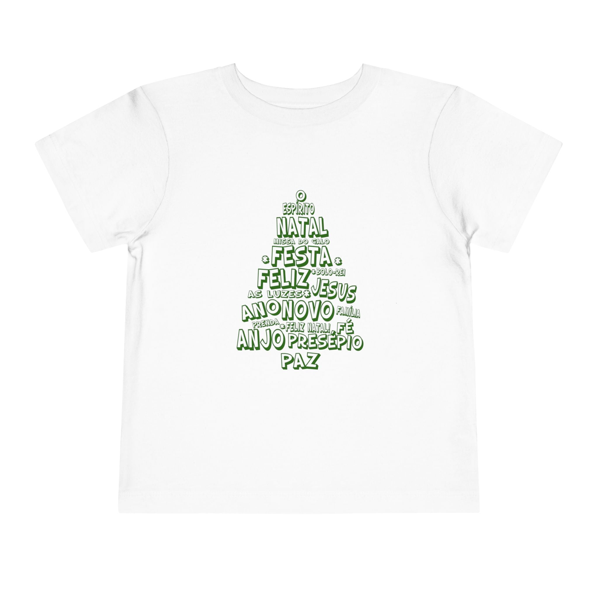 Festive Toddler Short Sleeve Tee – Merry Christmas Design