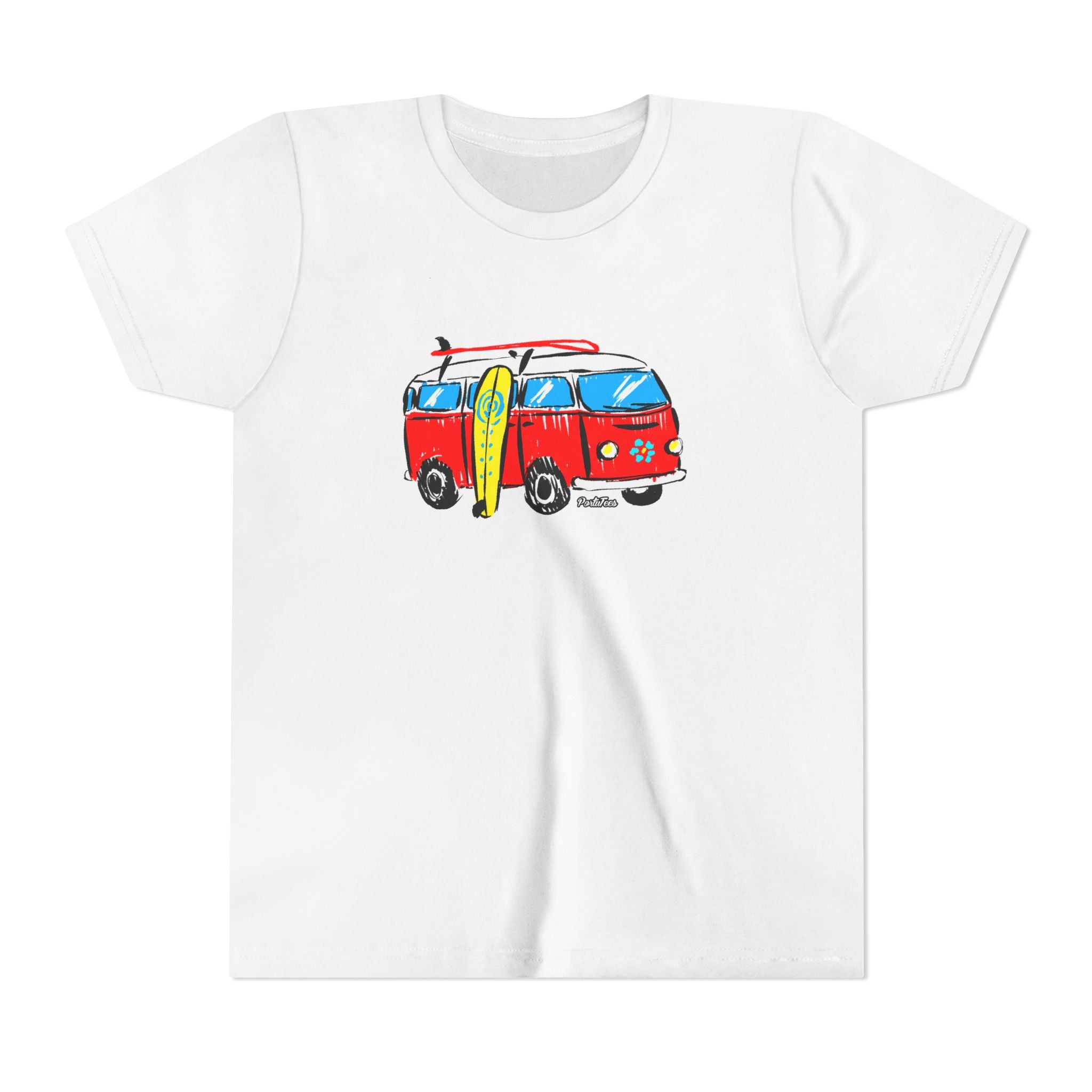 Retro Surf Van Youth Tee - Fun Summer Vibe for Kids